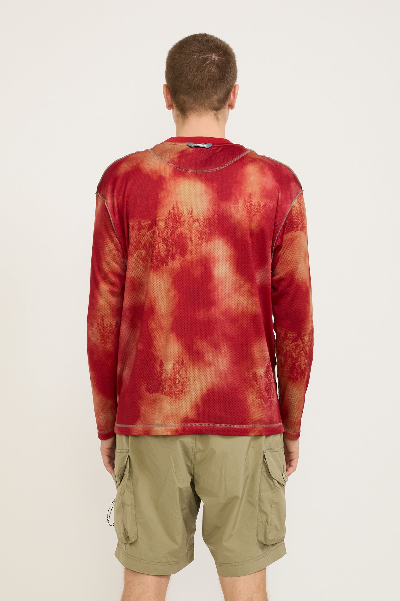 And Wander | Printed Octa Pullover Red | Maplestore