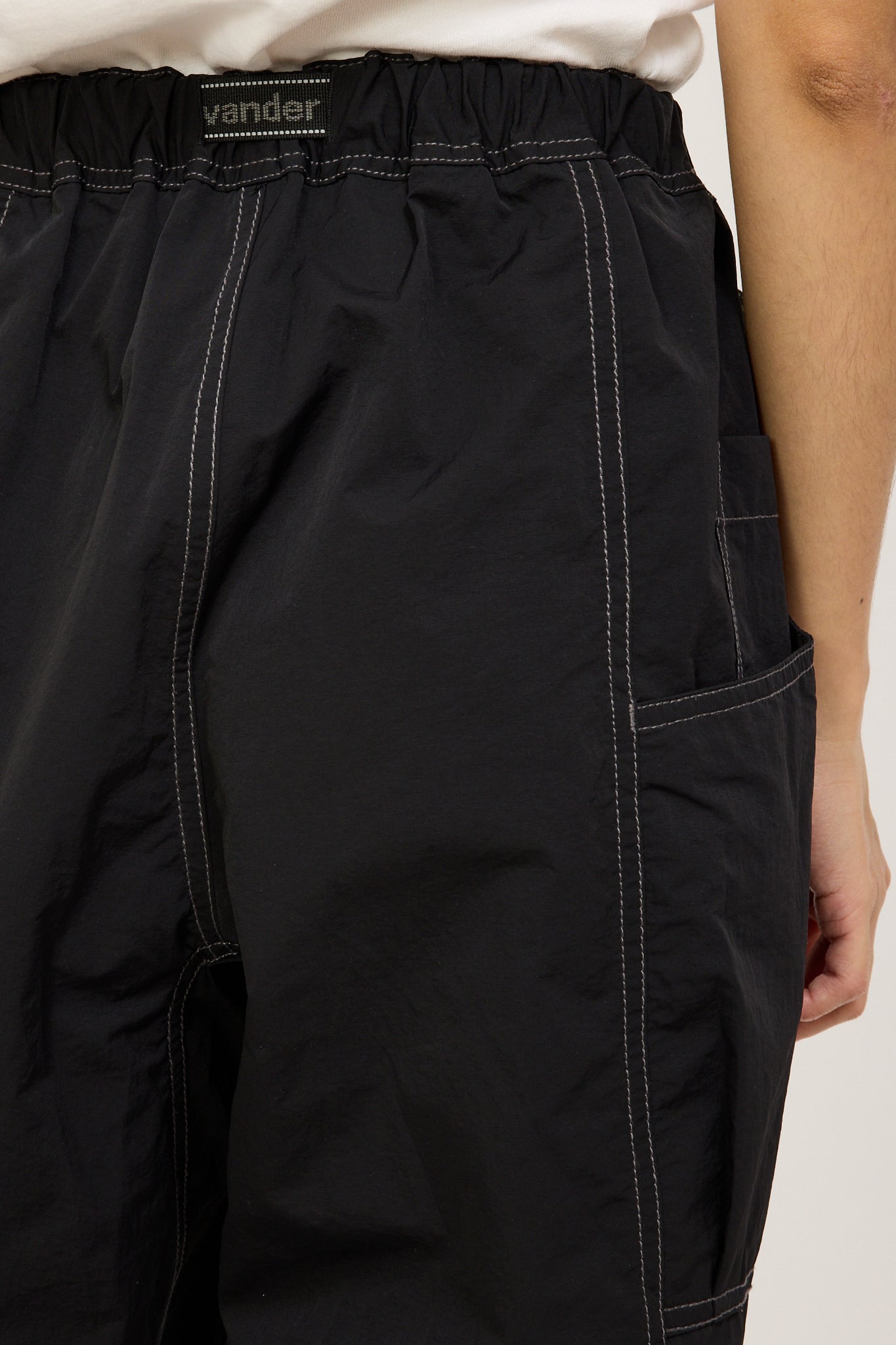 And Wander | Crinkled Nylon Pants Black Womens | Maplestore