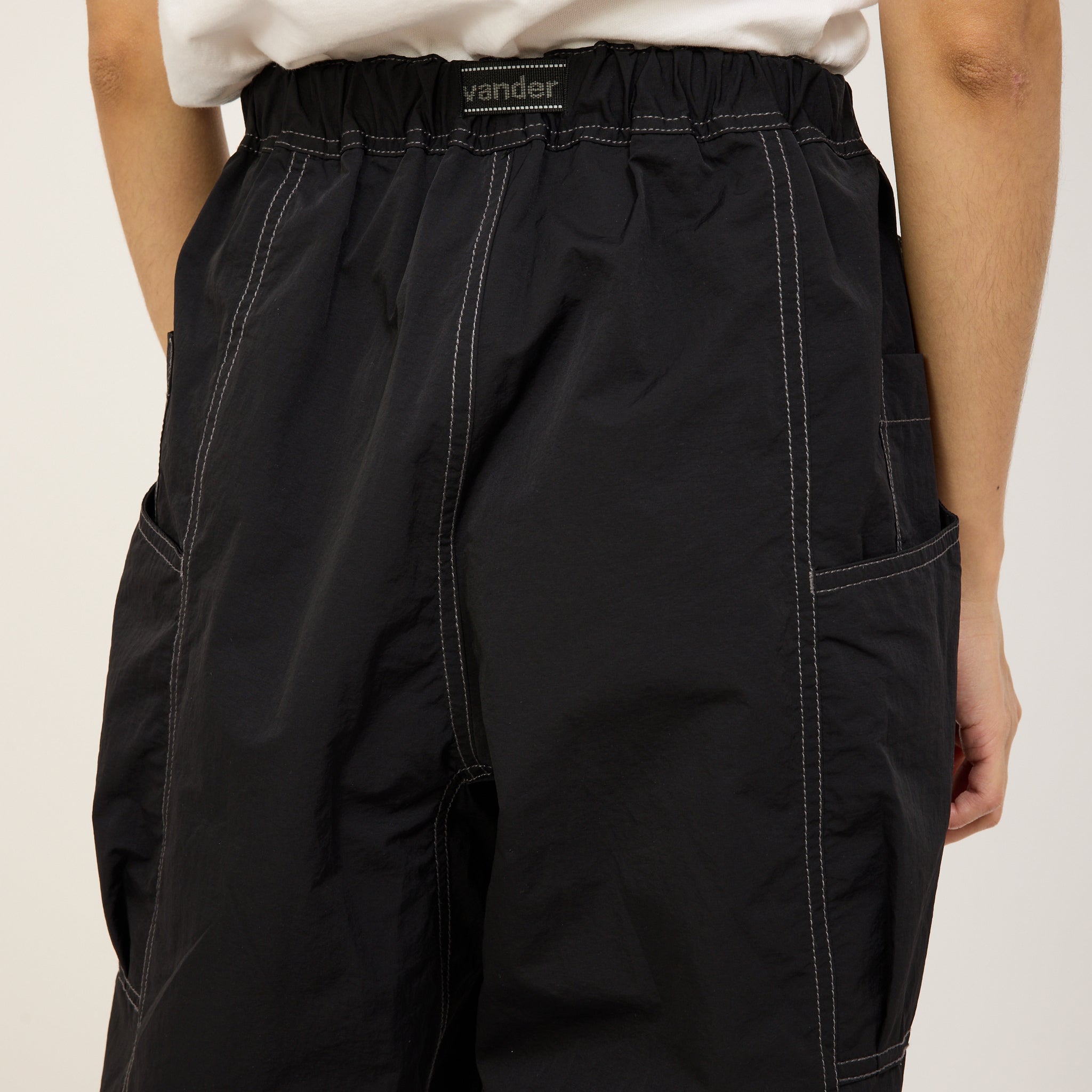 And Wander | Crinkled Nylon Pants Black Womens | Maplestore