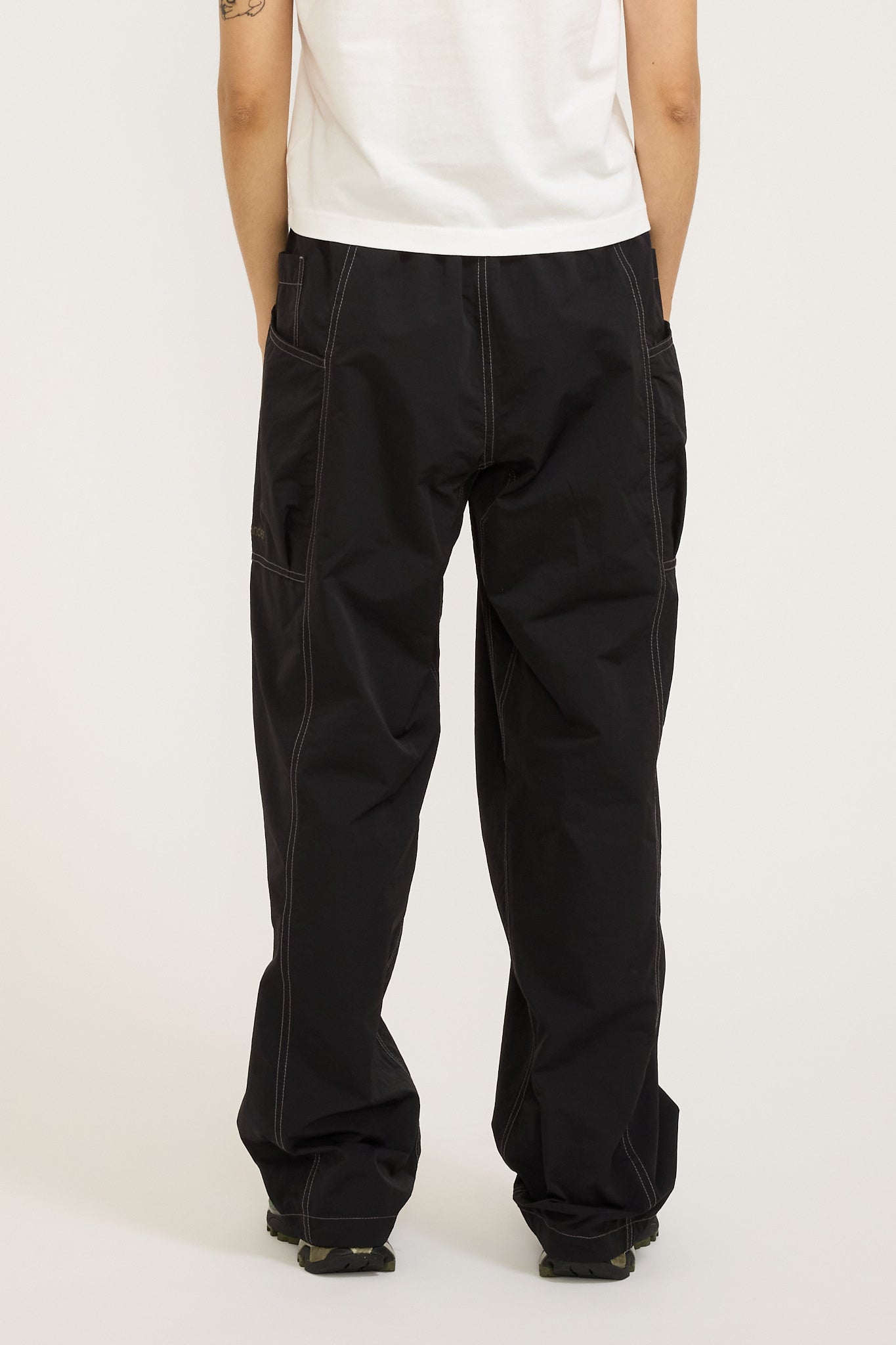 And Wander | Crinkled Nylon Pants Black Womens | Maplestore