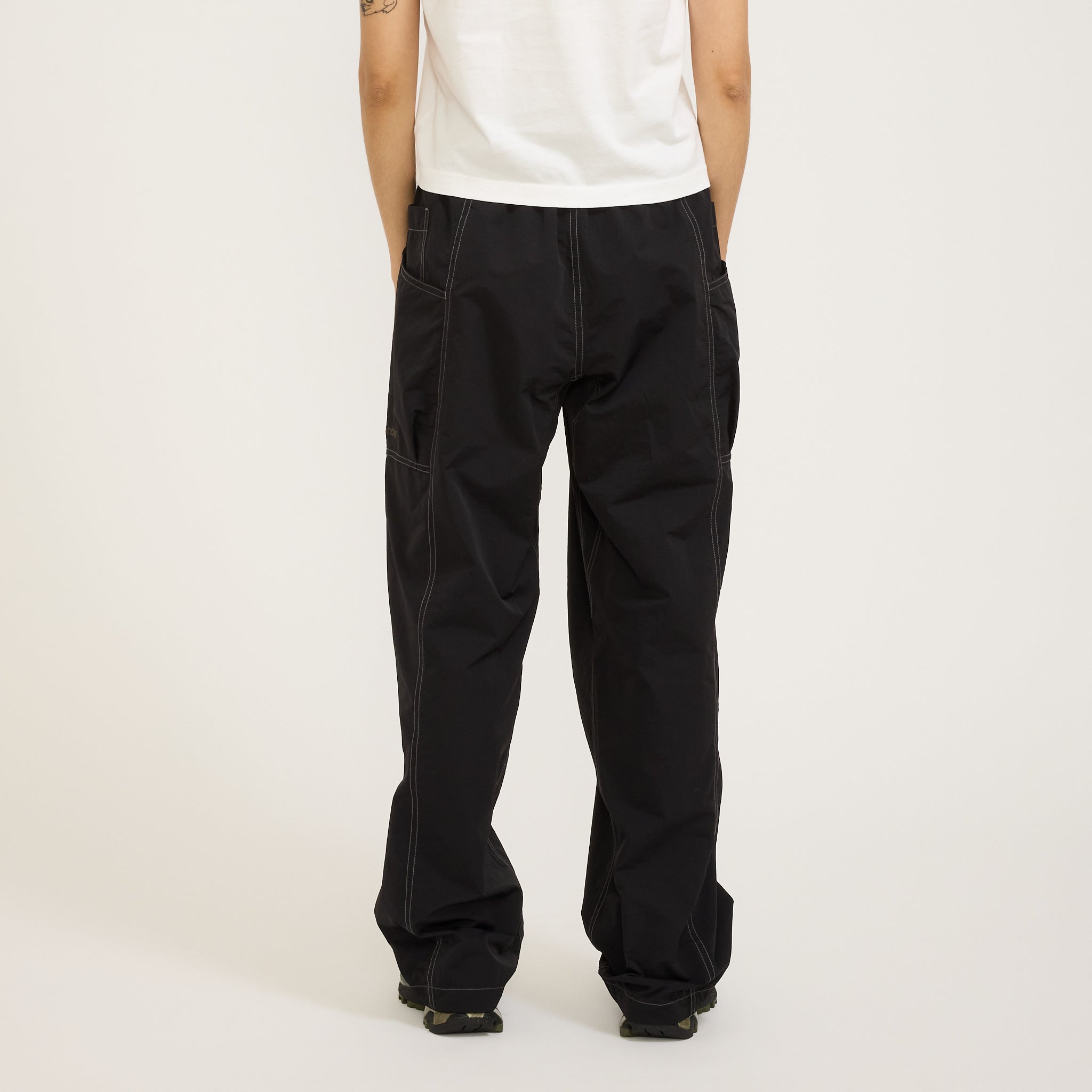 And Wander | Crinkled Nylon Pants Black Womens | Maplestore