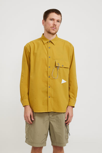 And Wander | Dry Breathable L/S Shirt Yellow | Maplestore