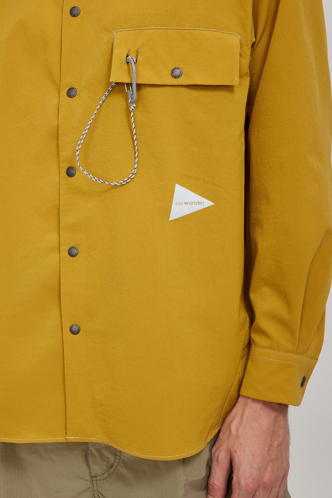 And Wander | Dry Breathable L/S Shirt Yellow | Maplestore