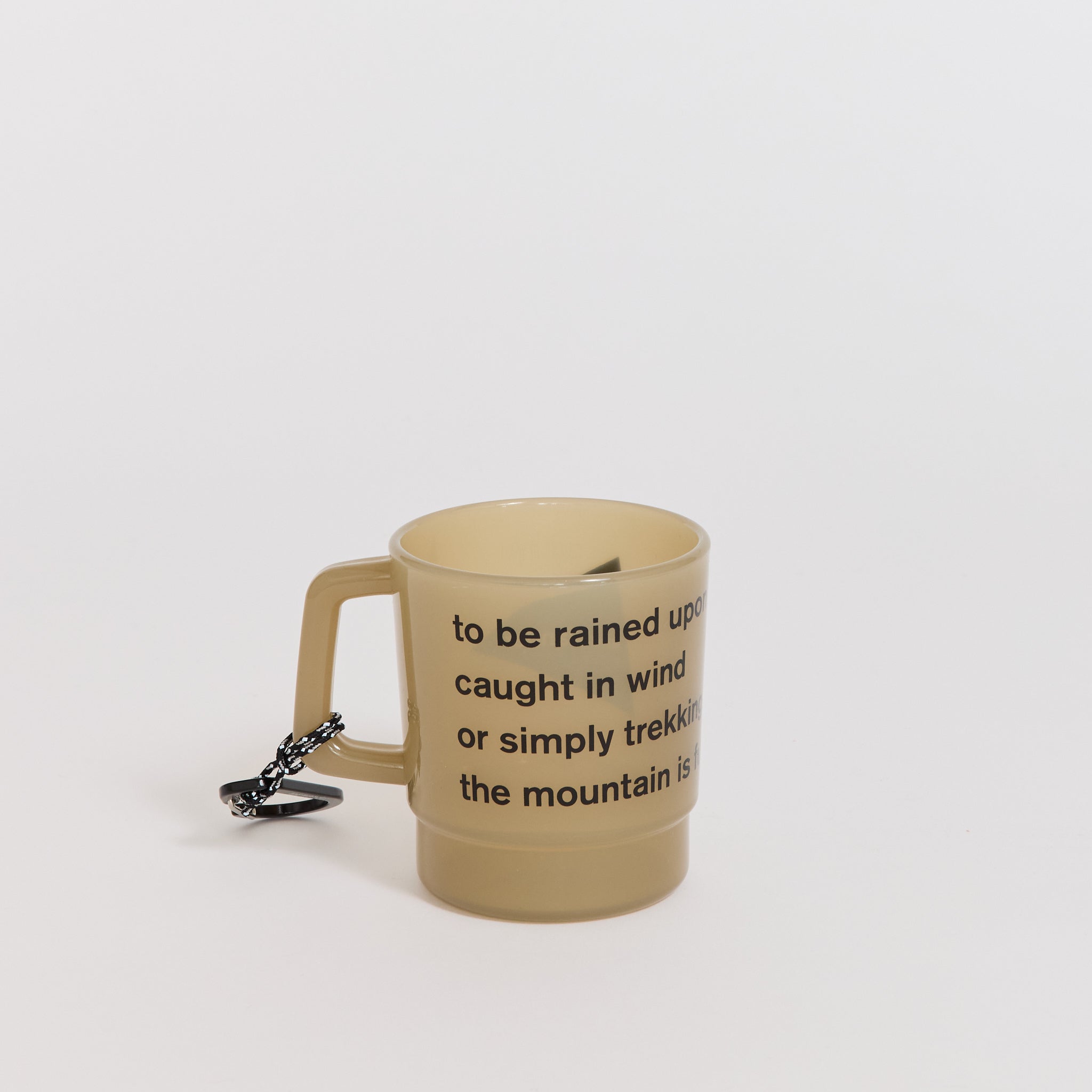 And Wander Logo PP Mug Beige