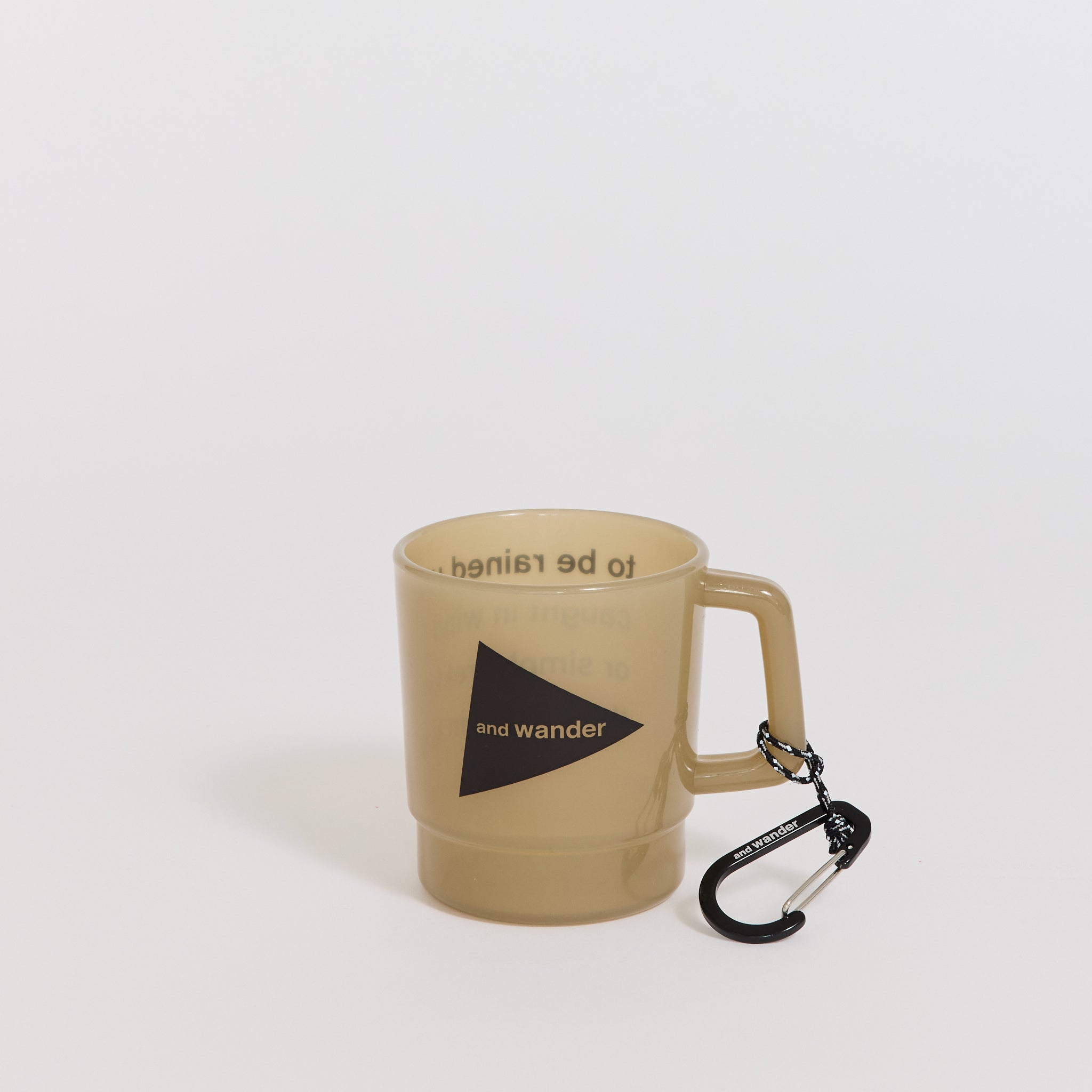And Wander Logo PP Mug Beige