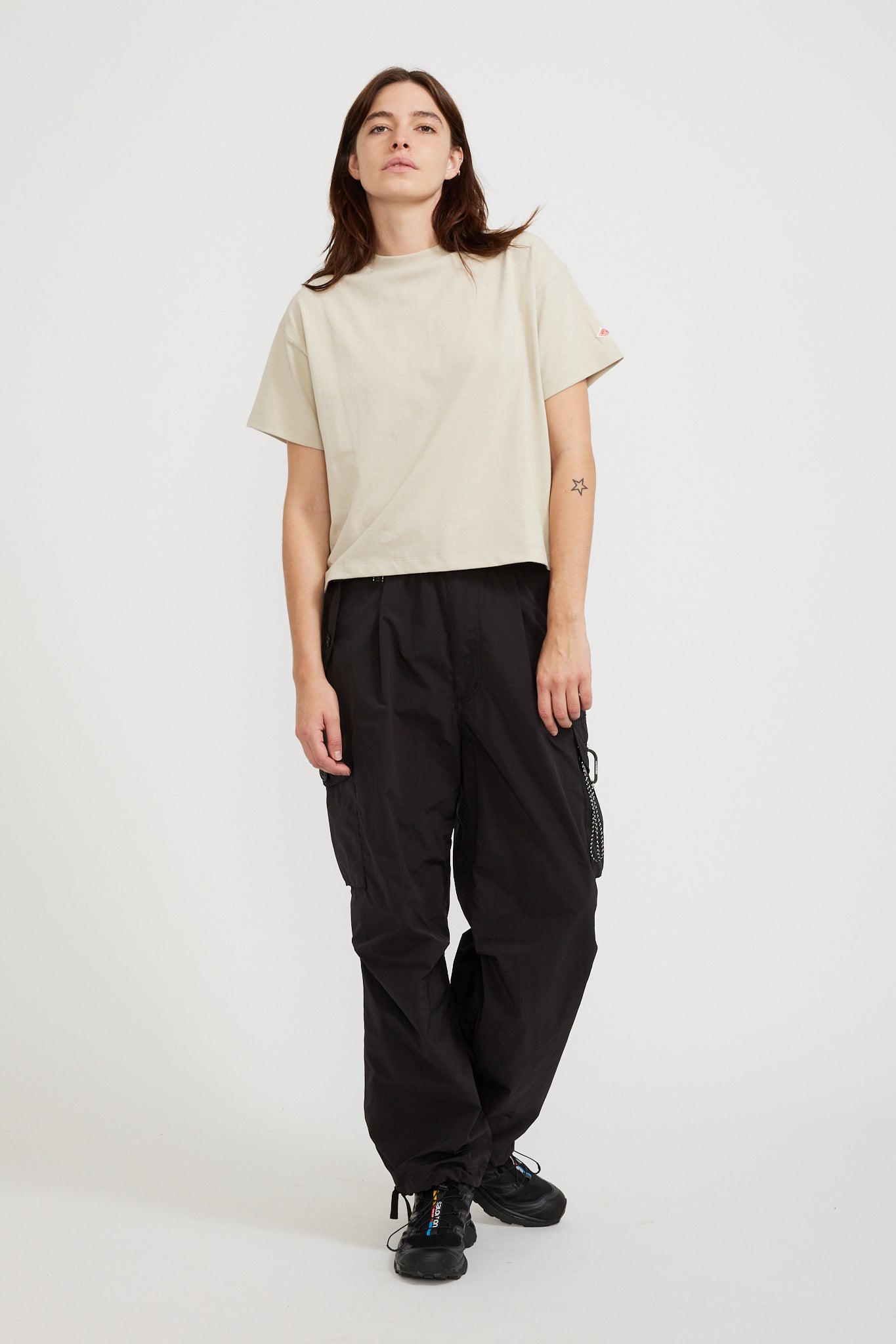 And Wander | Oversized Cargo Pants Black Womens | Maplestore