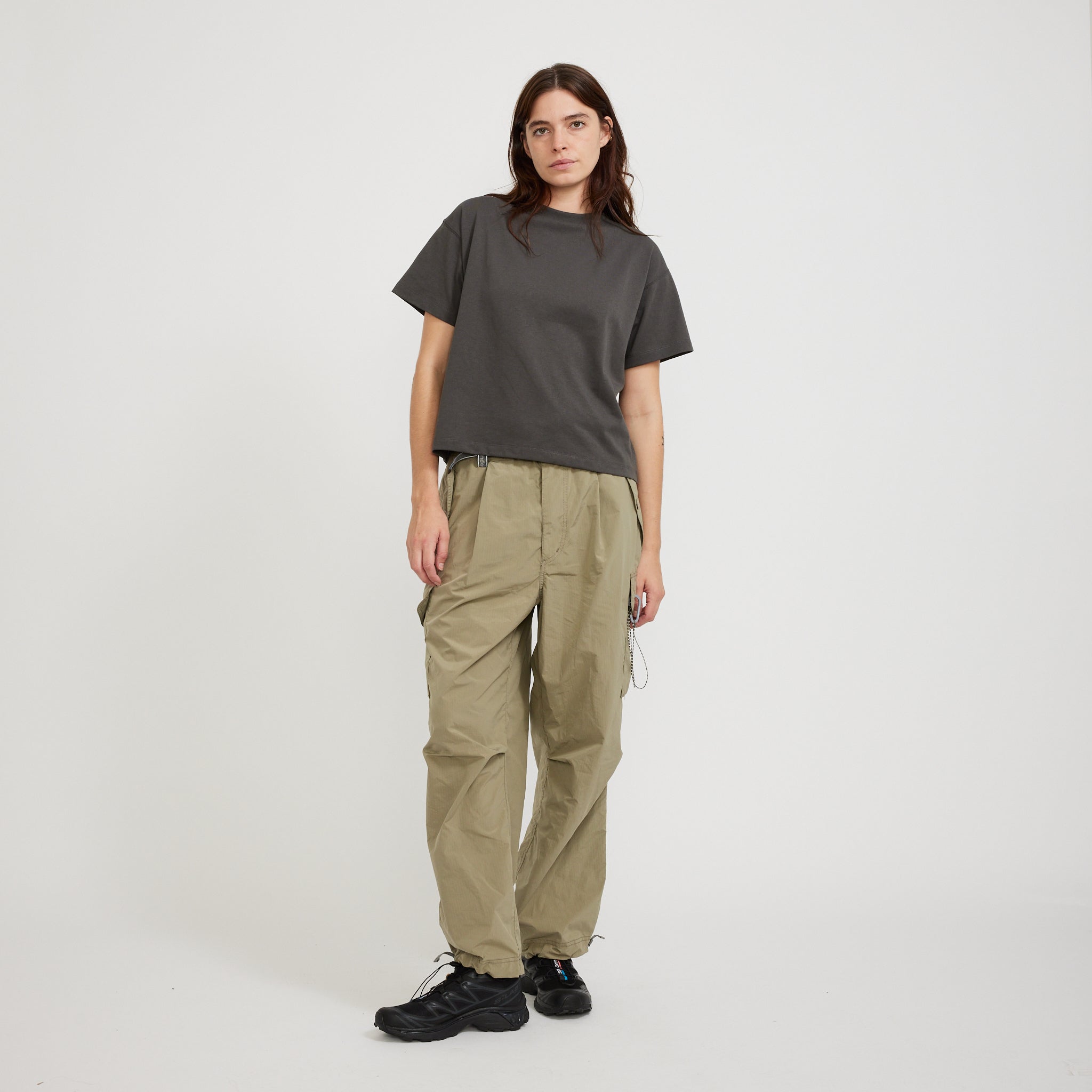 And Wander | Oversized Cargo Pants Light Beige Womens | Maplestore