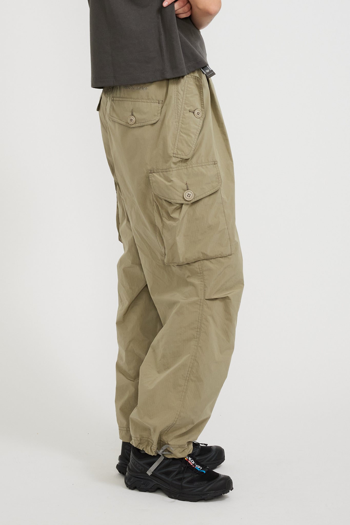 And Wander | Oversized Cargo Pants Light Beige Womens | Maplestore