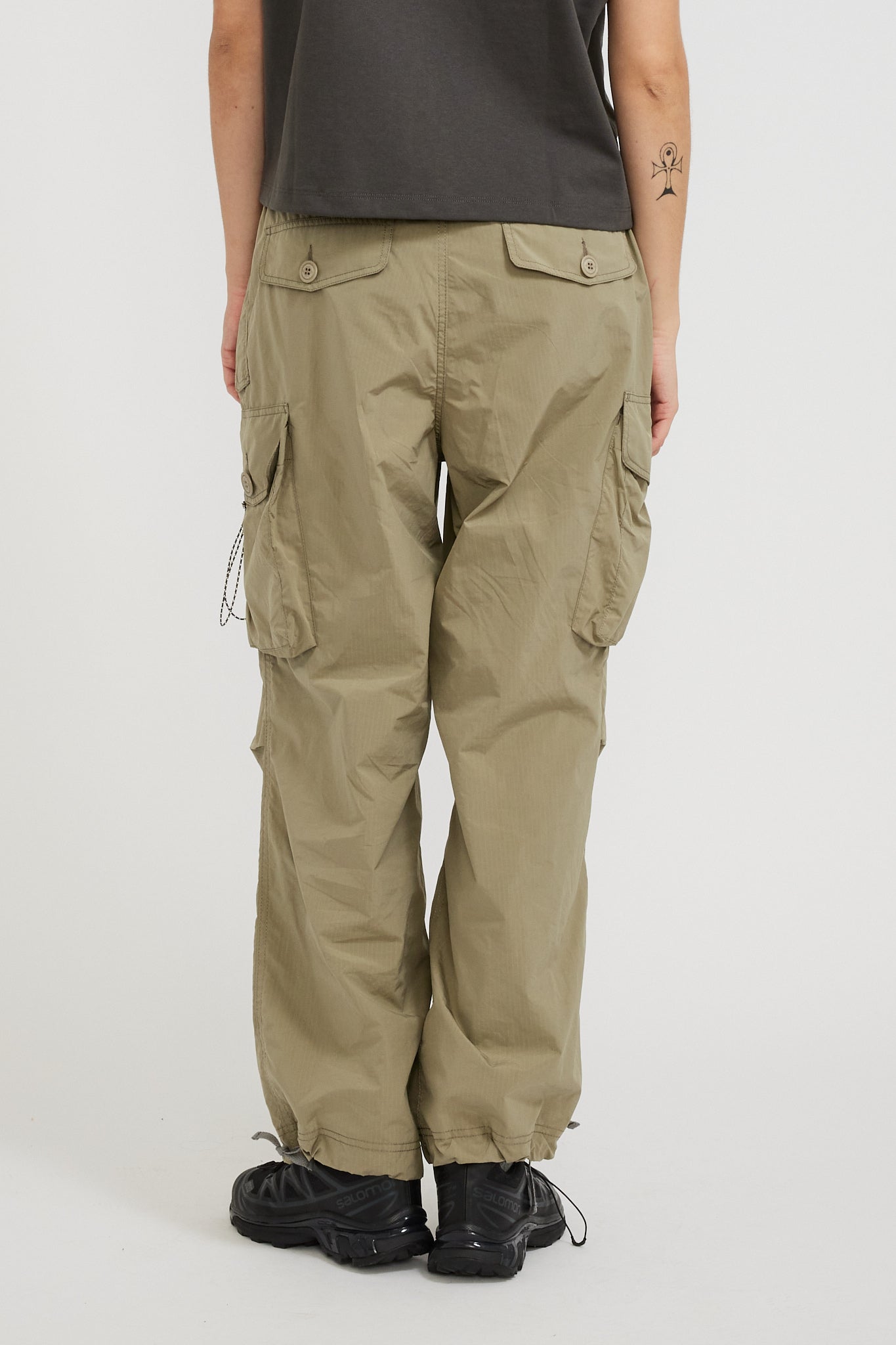 And Wander | Oversized Cargo Pants Light Beige Womens | Maplestore
