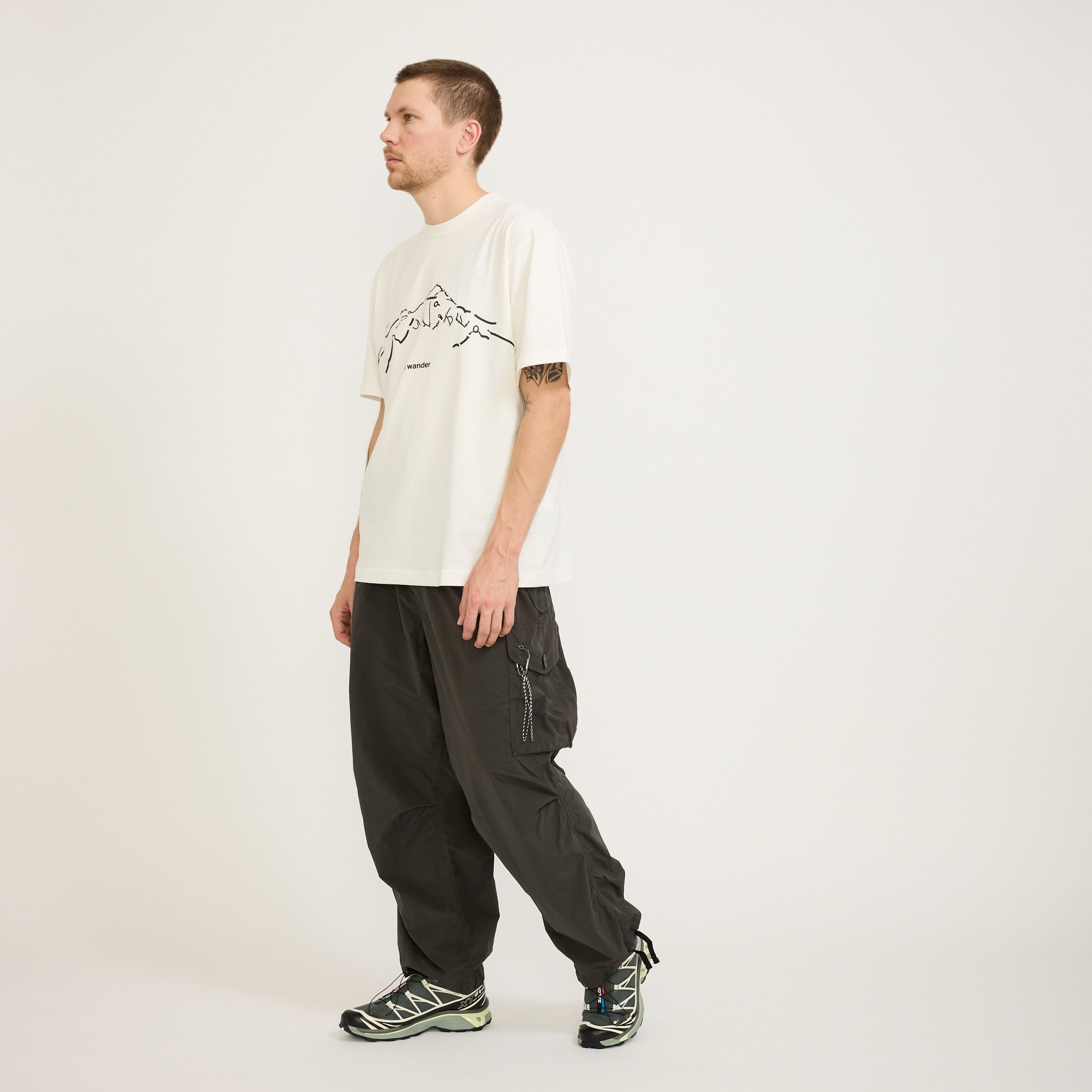 Oversized Cargo Pants Charcoal