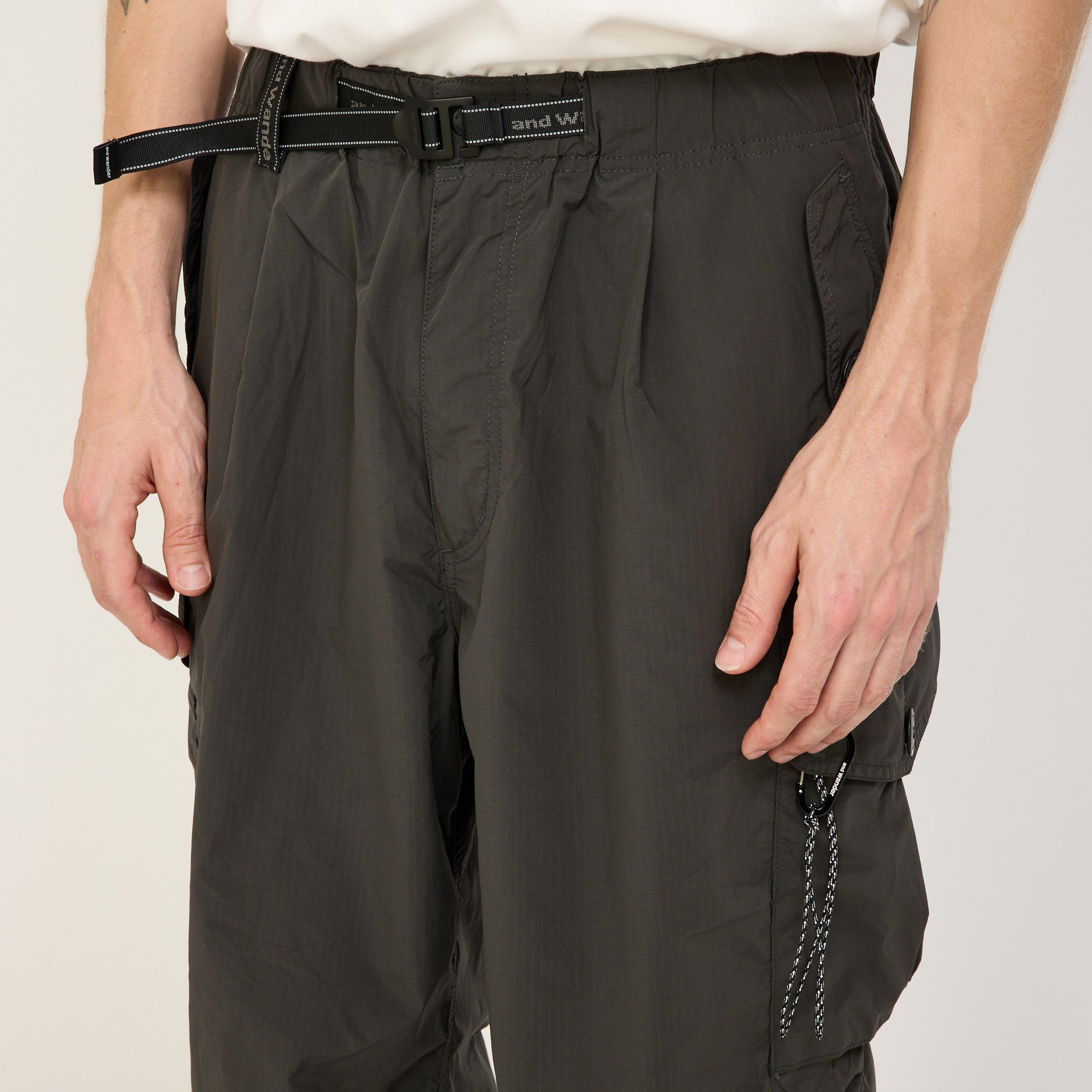 And Wander | Oversized Cargo Pants Charcoal | Maplestore