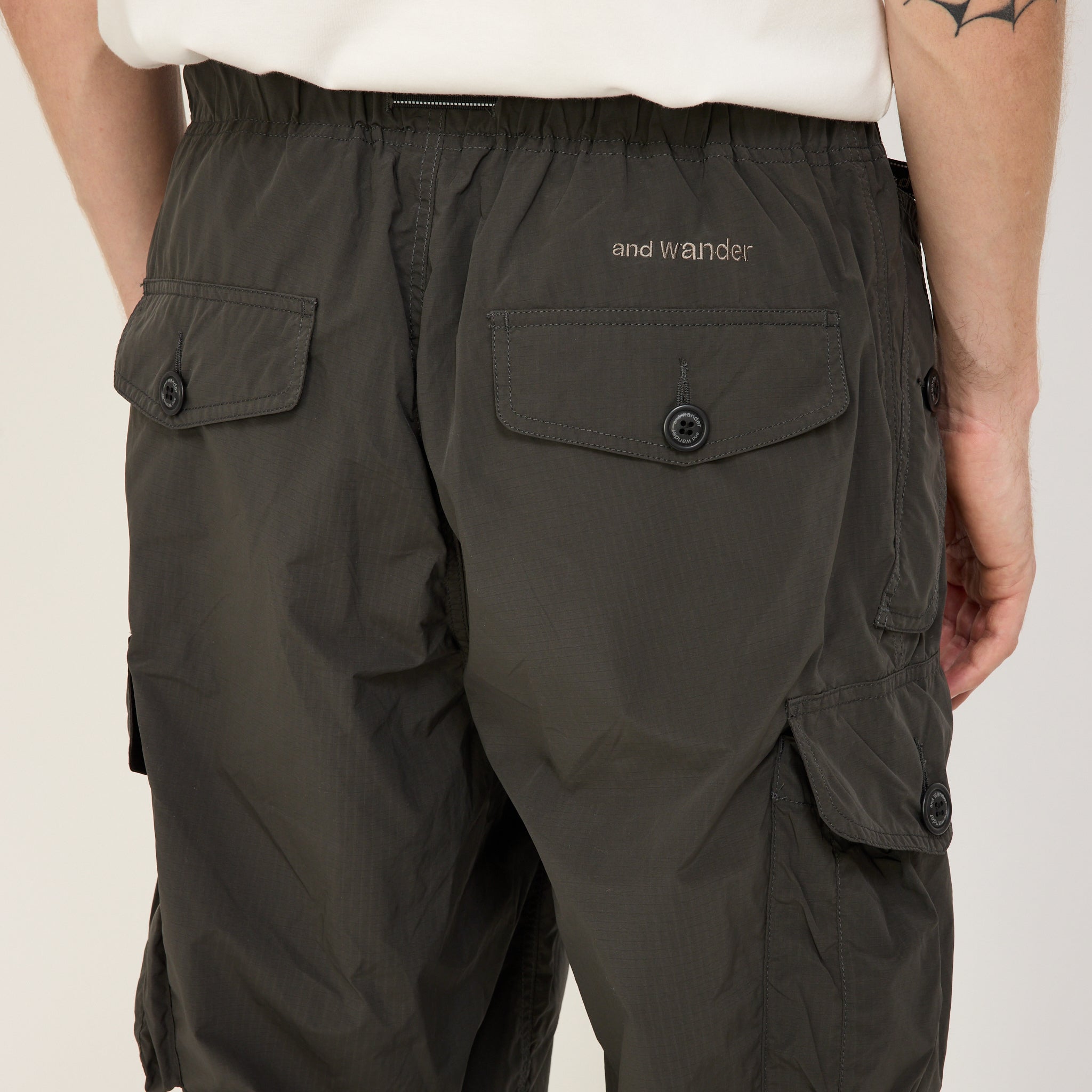 And Wander | Oversized Cargo Pants Charcoal | Maplestore