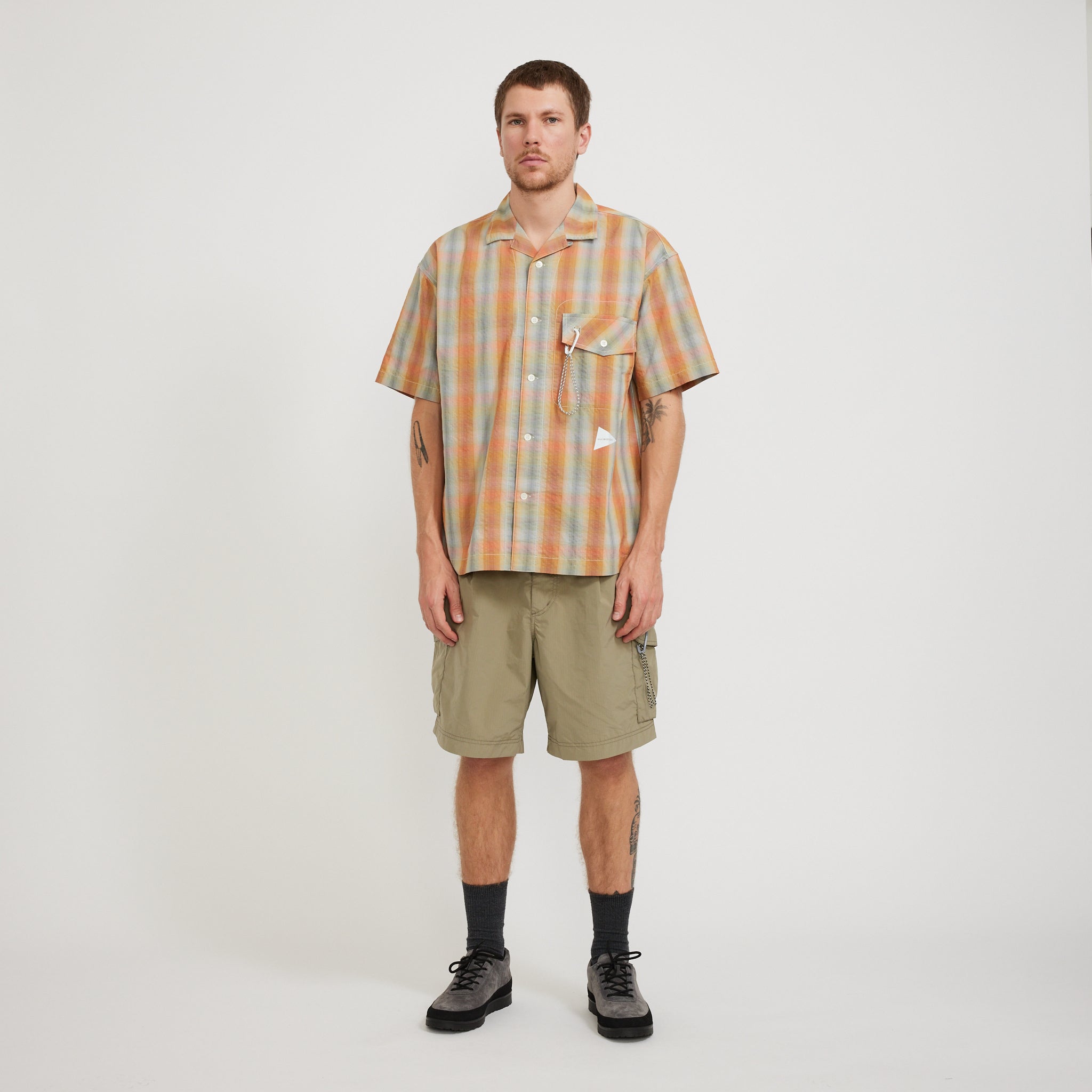Oversized Cargo Short Pants Light Beige