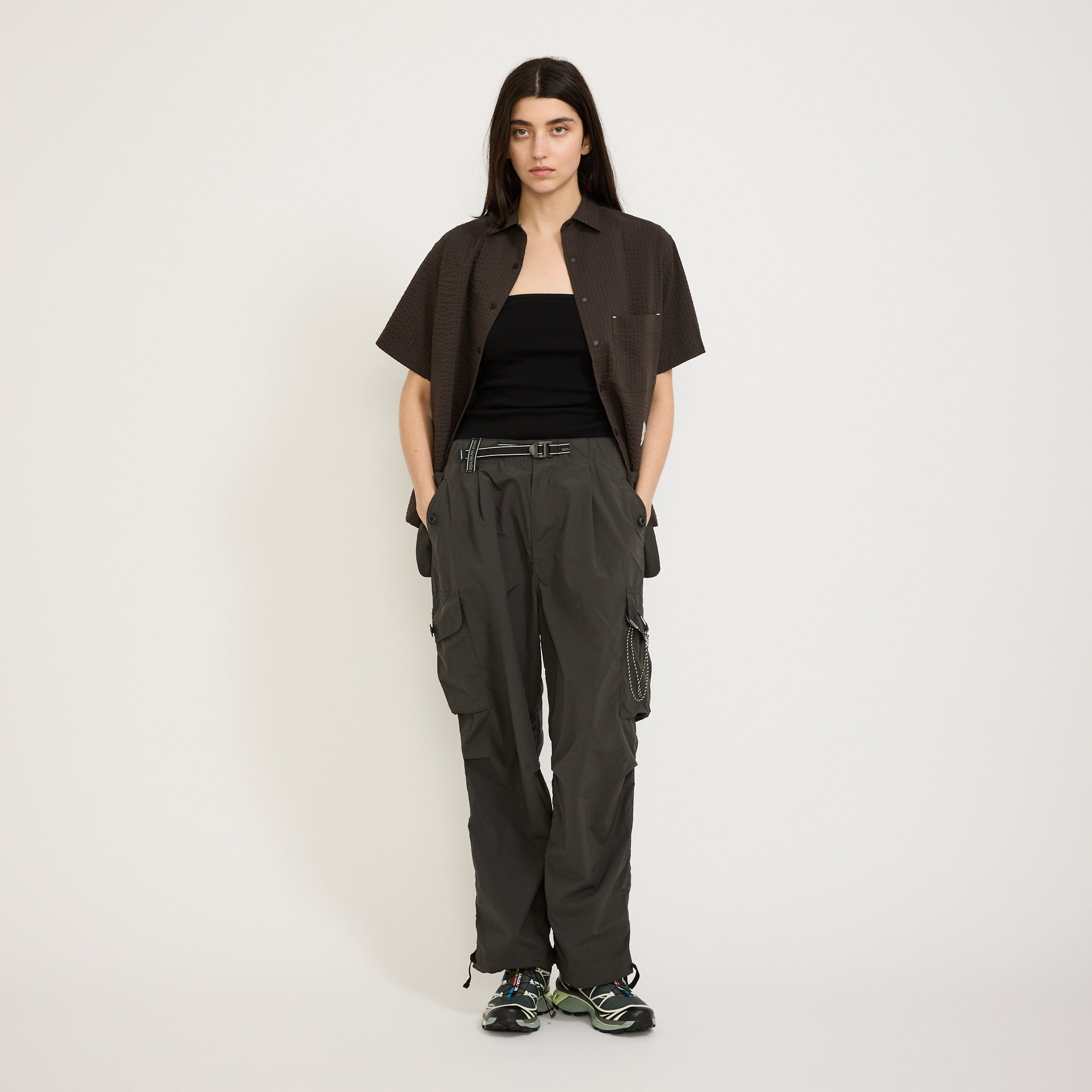 And Wander | Oversized Cargo Pants Charcoal Womens | Maplestore
