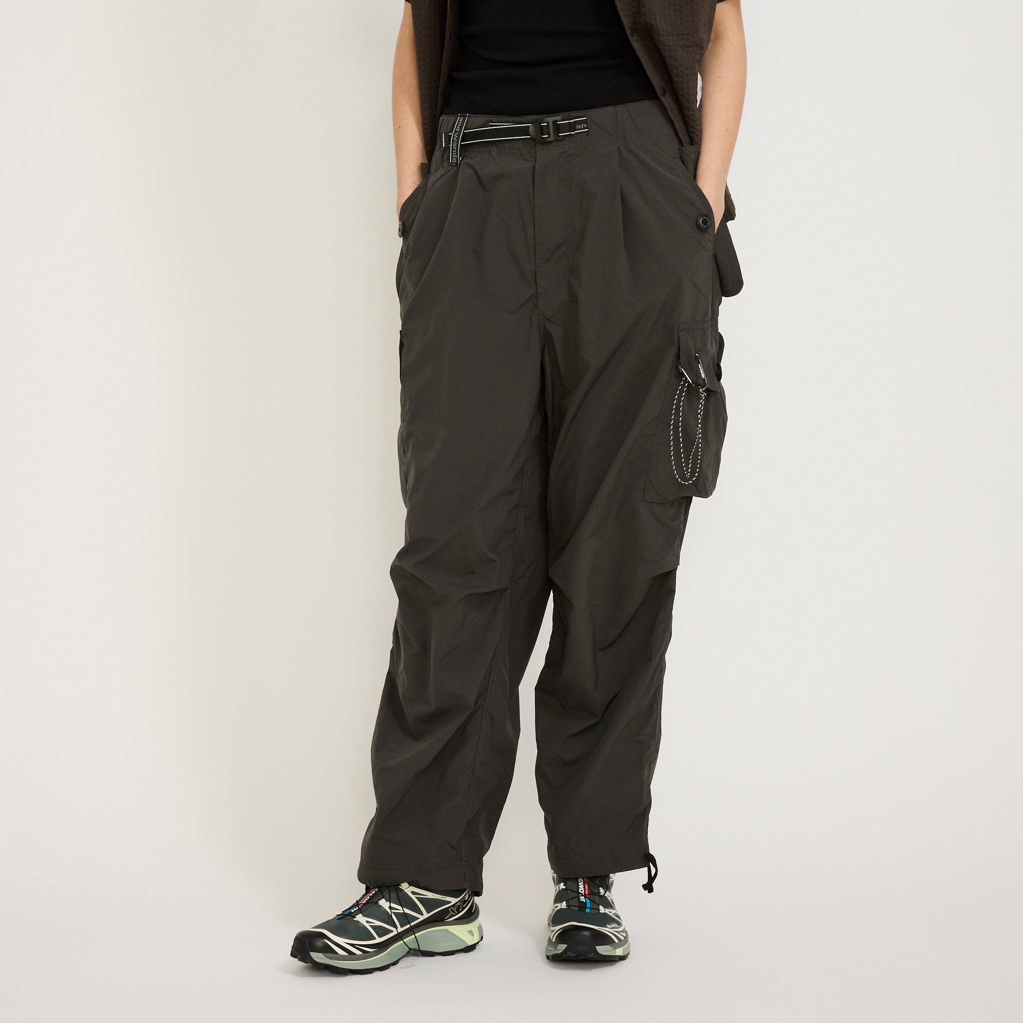 And Wander | Oversized Cargo Pants Charcoal Womens | Maplestore