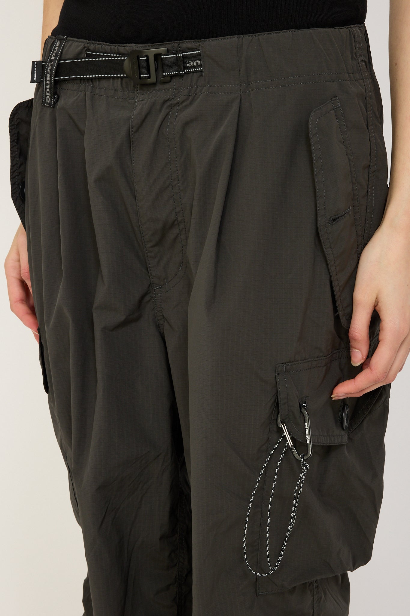 And Wander | Oversized Cargo Pants Charcoal Womens | Maplestore