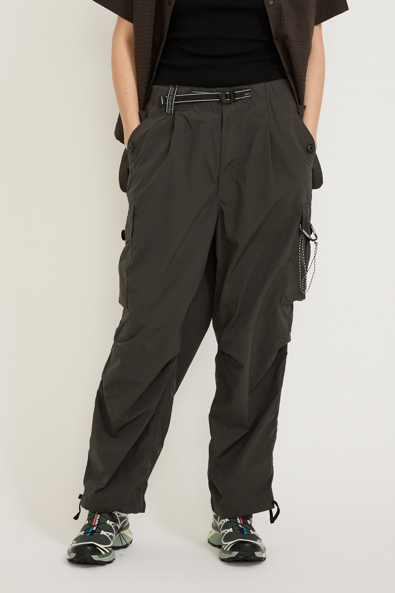 And Wander | Oversized Cargo Pants Charcoal Womens | Maplestore