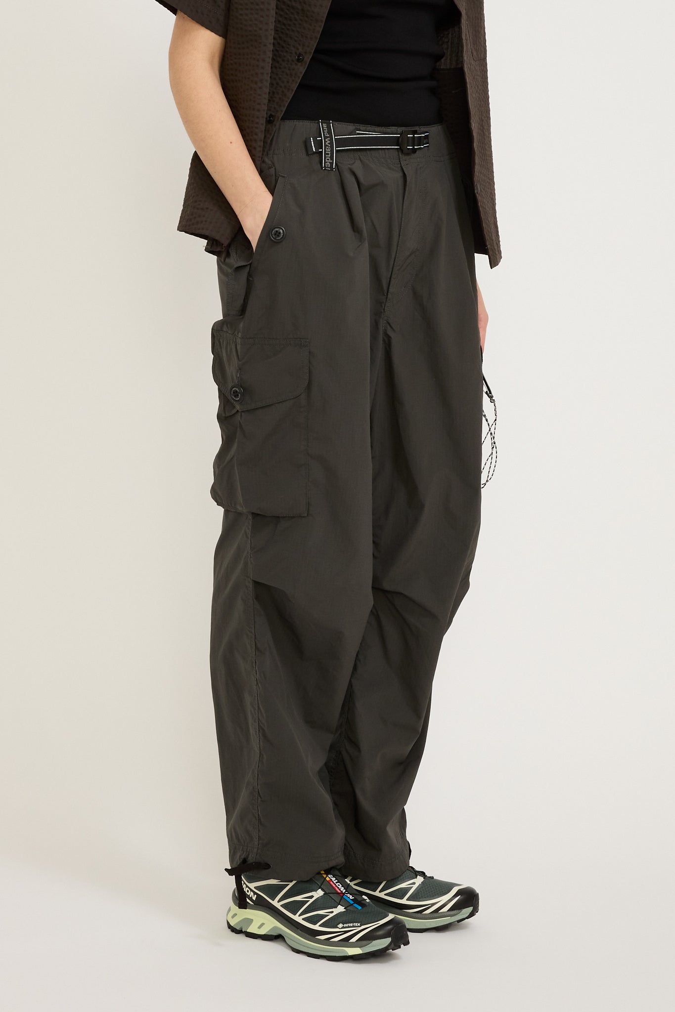 And Wander | Oversized Cargo Pants Charcoal Womens | Maplestore