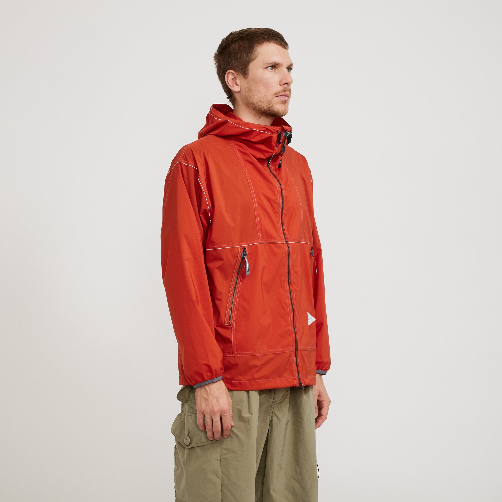 And Wander | PERTEX Wind Jacket Red | Maplestore