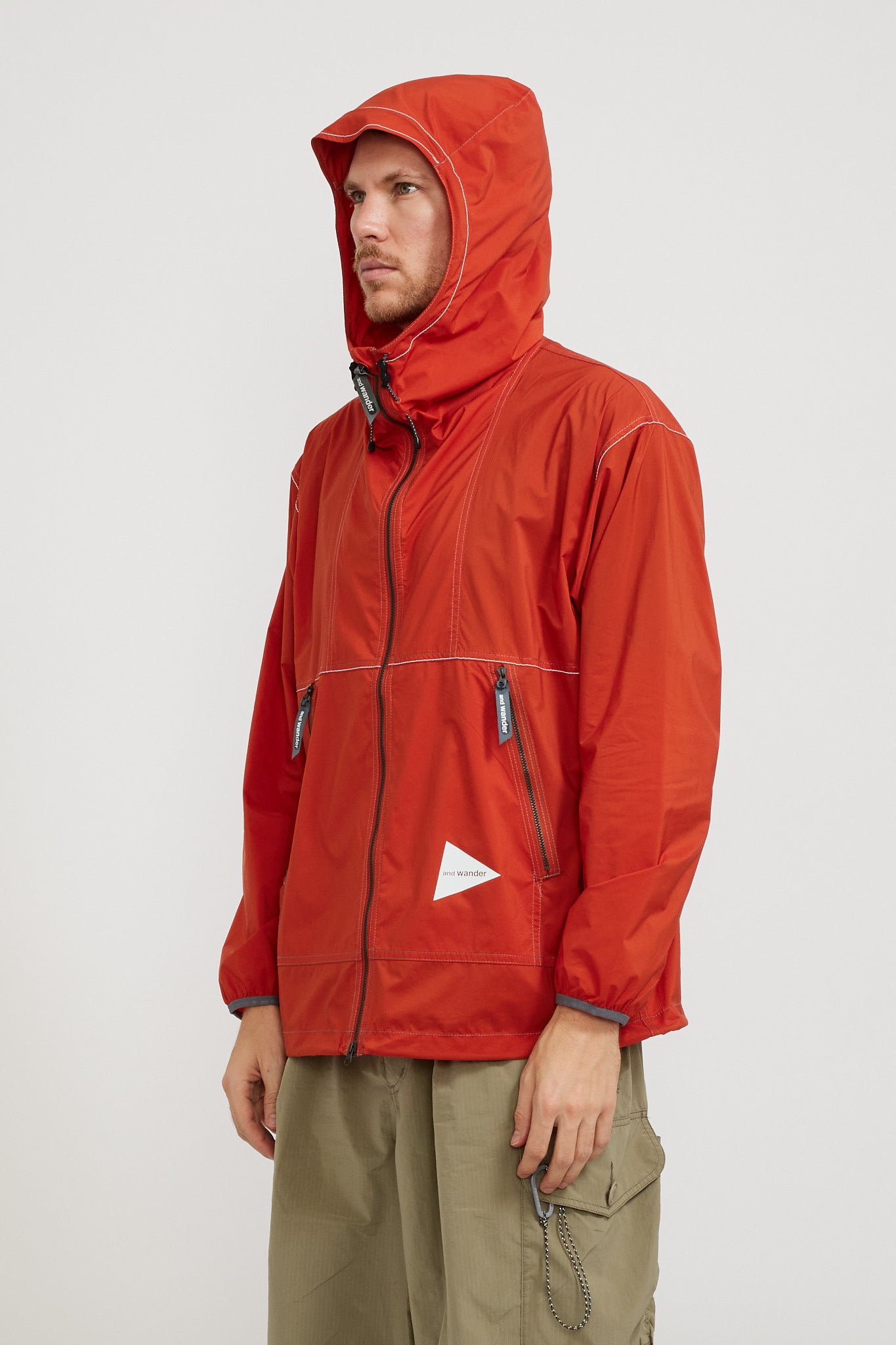 And Wander | PERTEX Wind Jacket Red | Maplestore