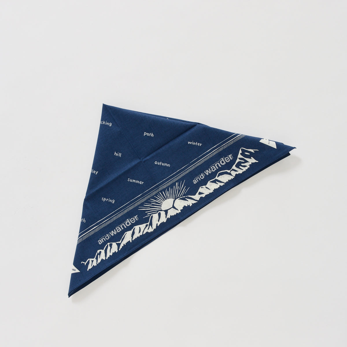 Reflective Words Bandana Navy