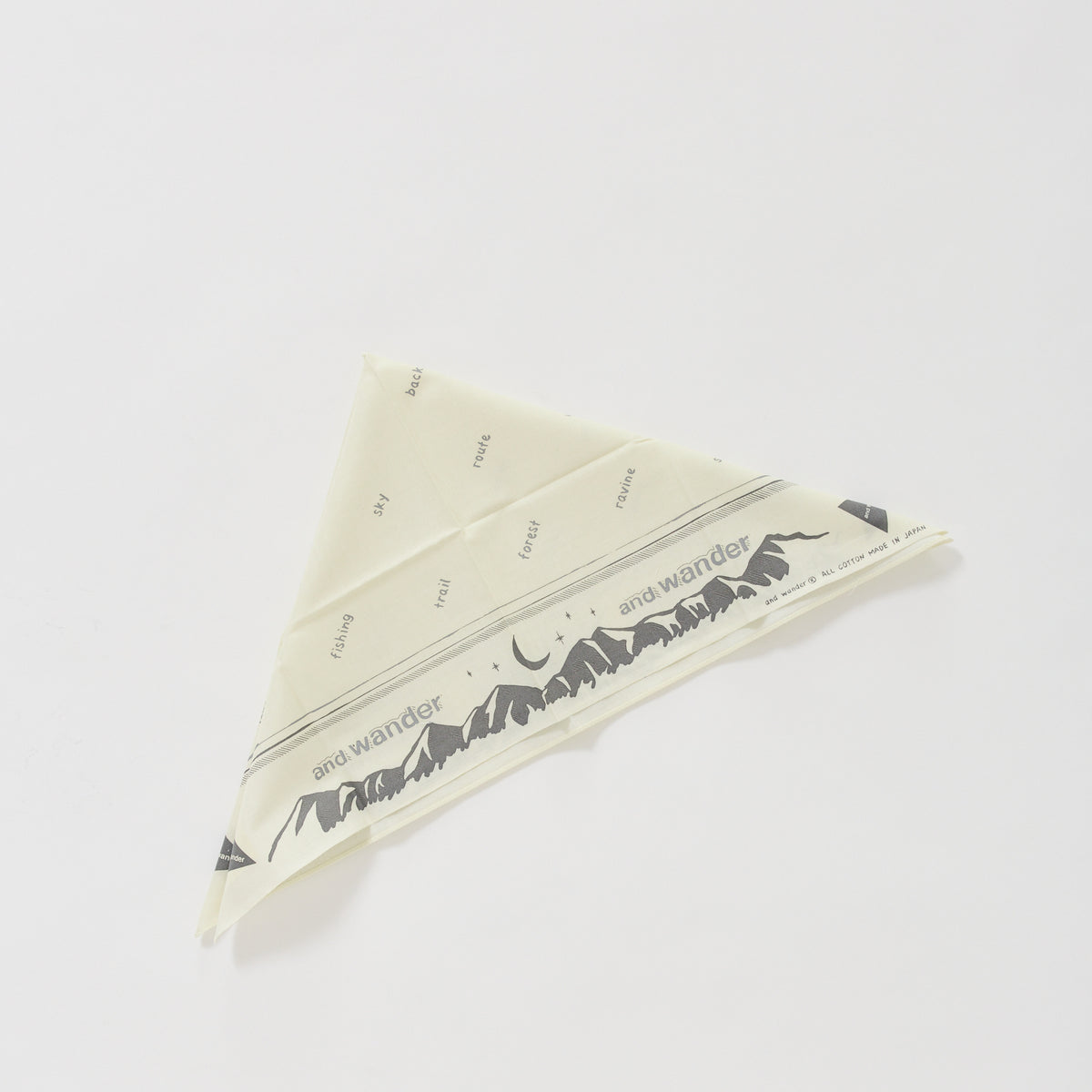 Reflective Words Bandana Off White