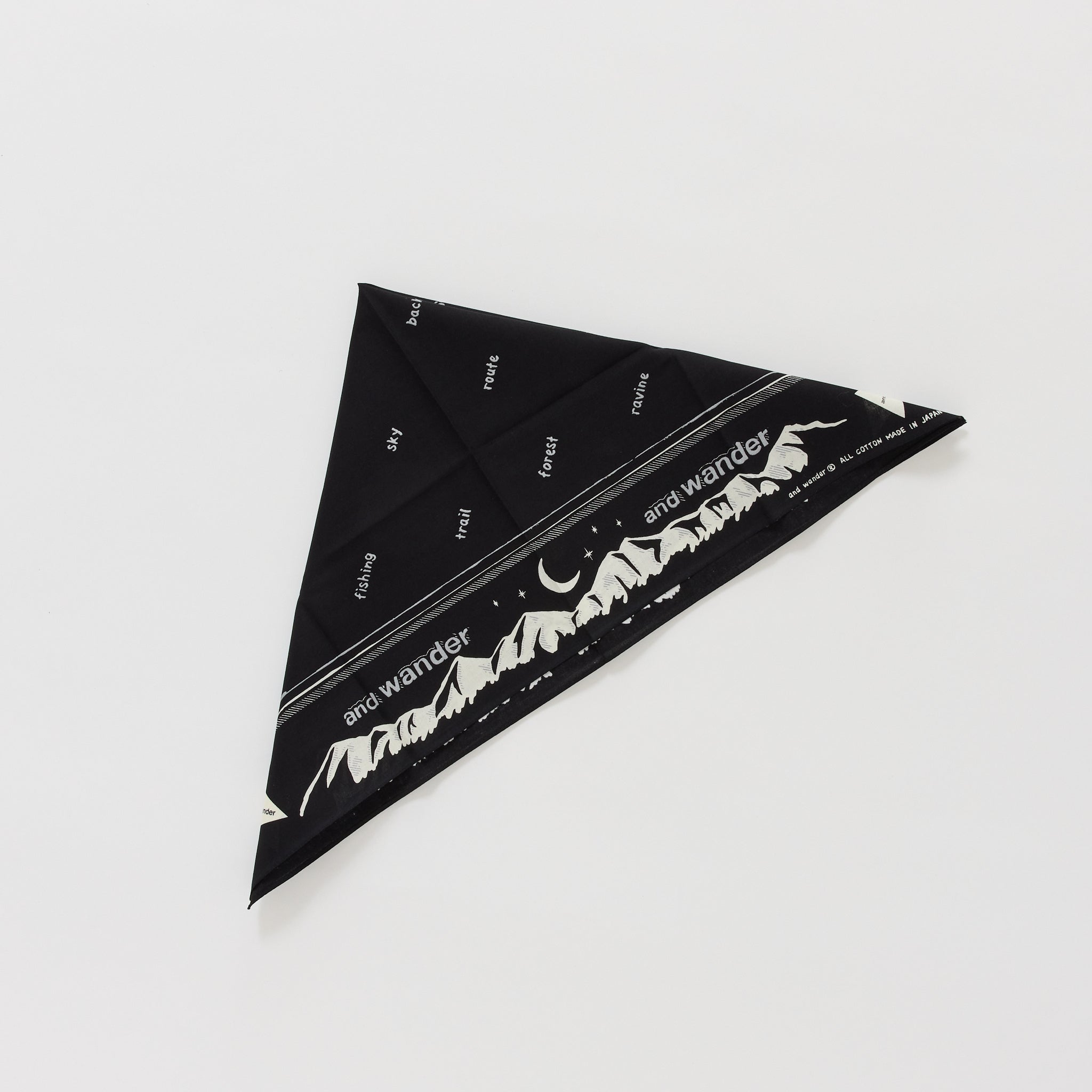 Reflective Words Bandana Black