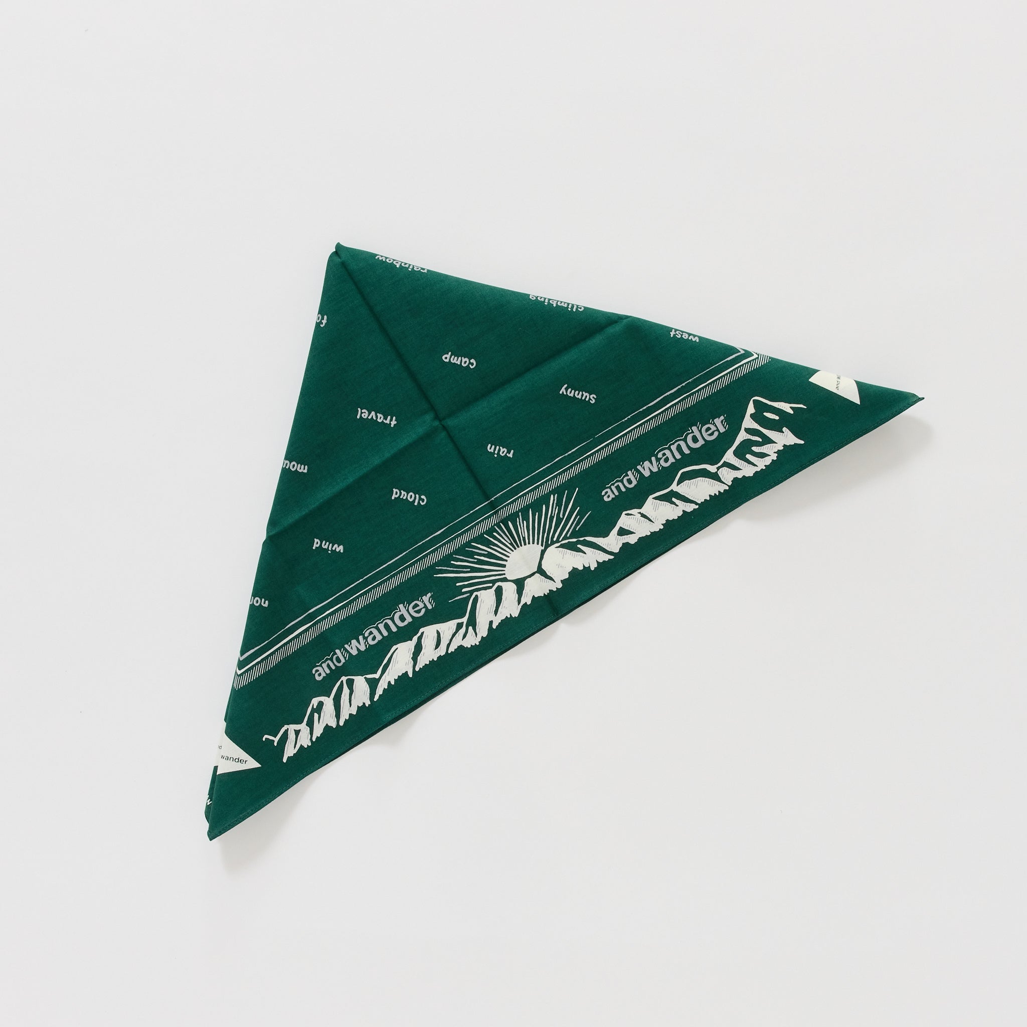 Reflective Words Bandana Green