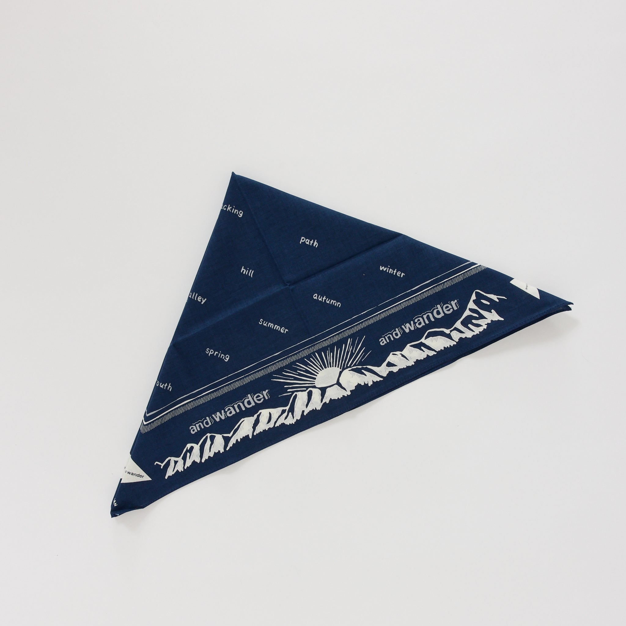 Reflective Words Bandana Navy