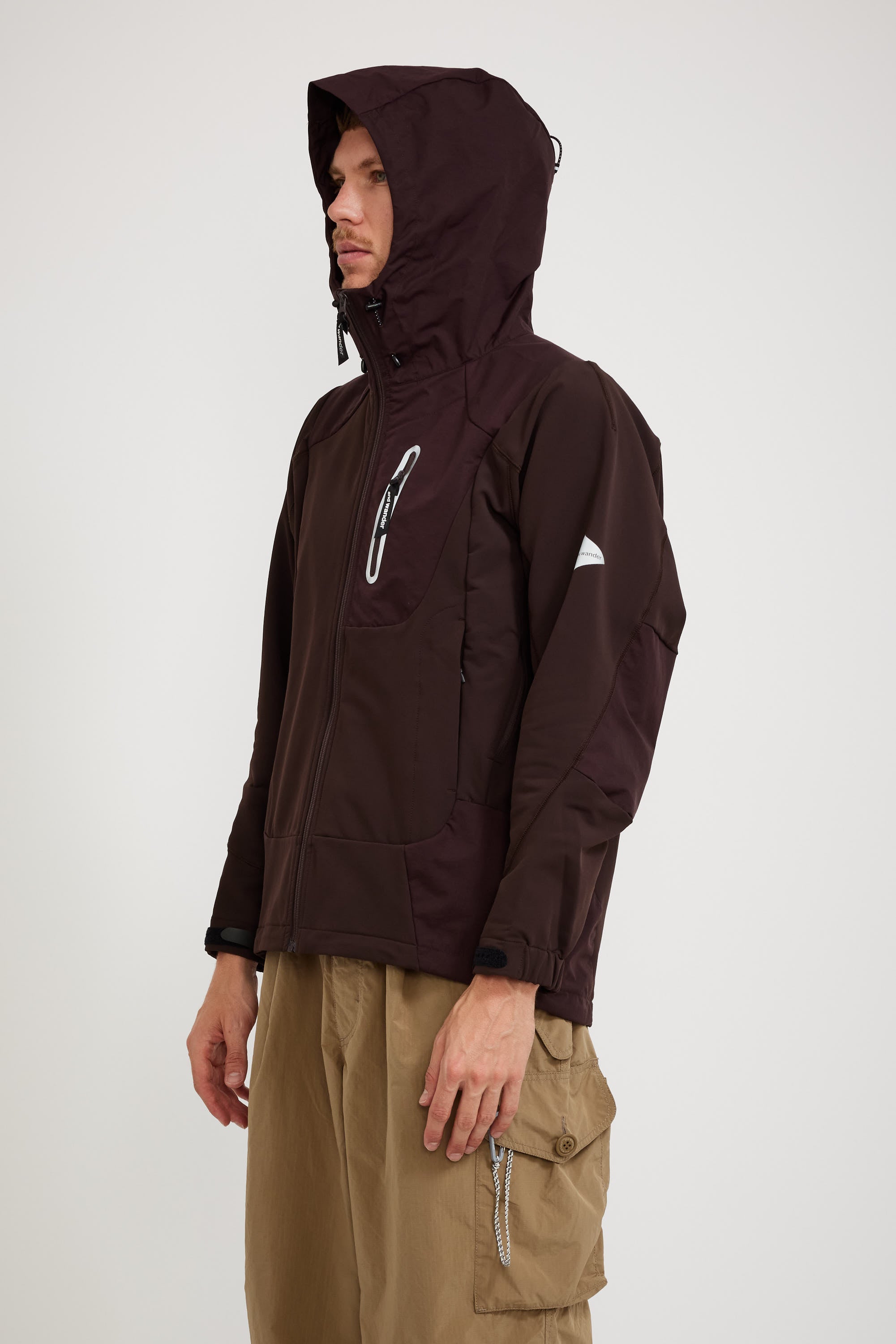 And Wander | Stretch Shell Jacket Bordeaux | Maplestore