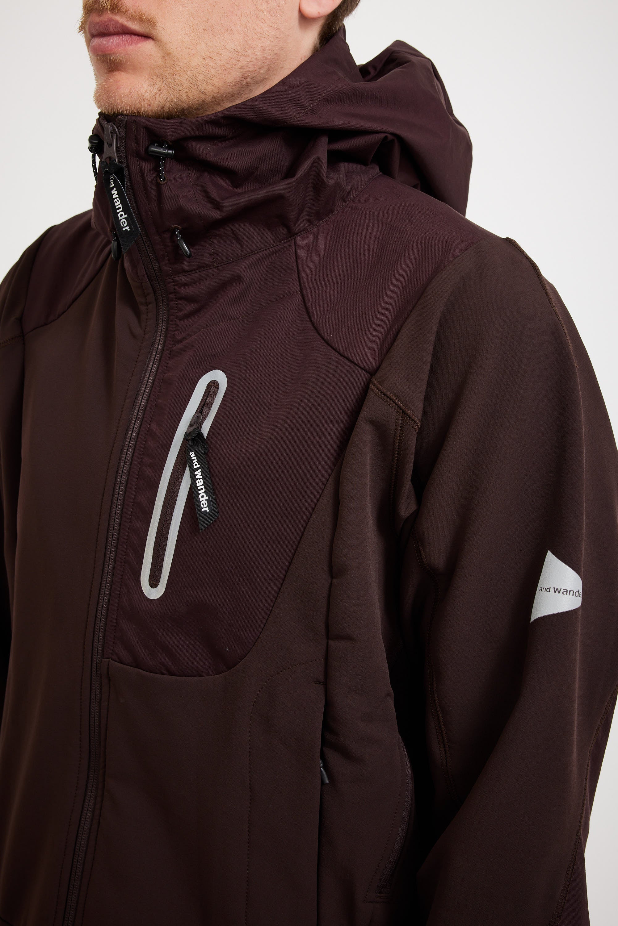 And Wander | Stretch Shell Jacket Bordeaux | Maplestore