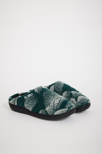 And Wander | Mountain Camo Wool Permanent Sandal Green | Maplestore