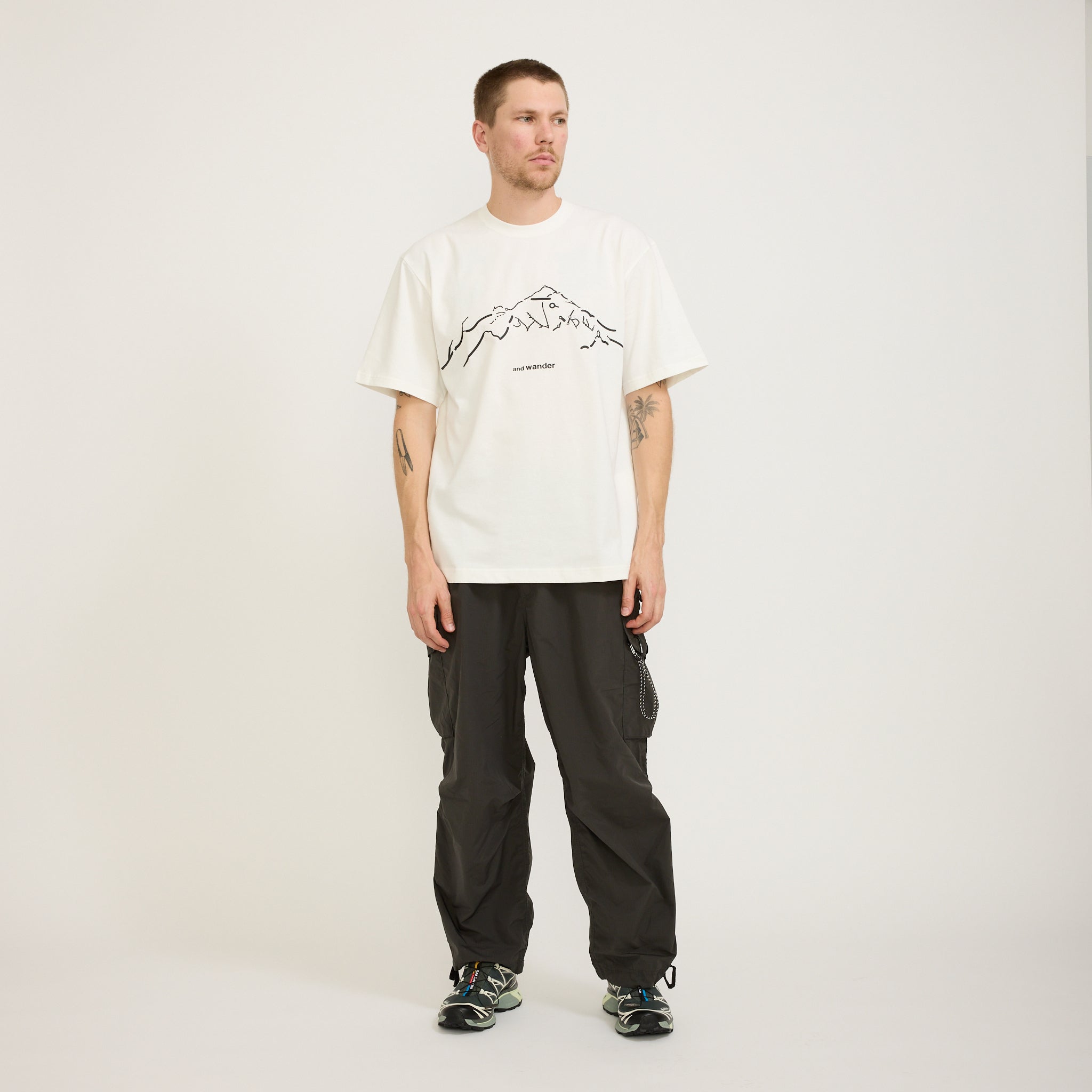 Daijiro Ohara Map Key Print T-Shirt SS White