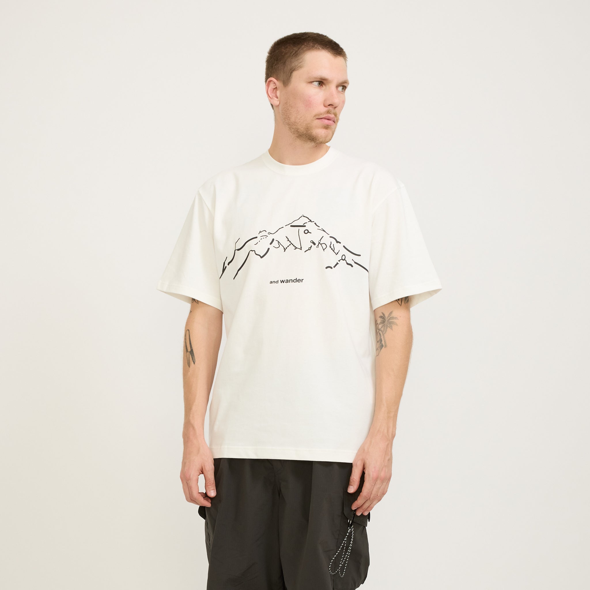 Daijiro Ohara Map Key Print T-Shirt SS White