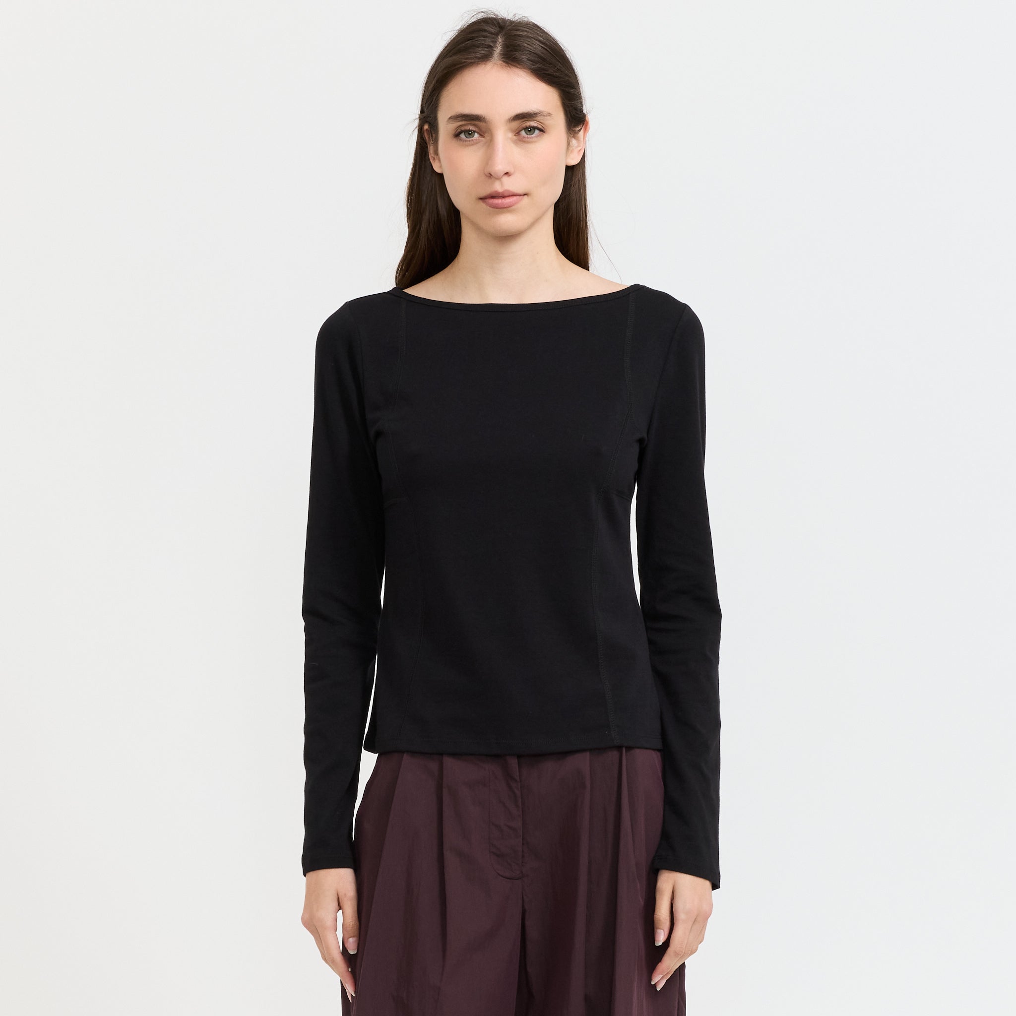 Parallel L/S T-Shirt Black