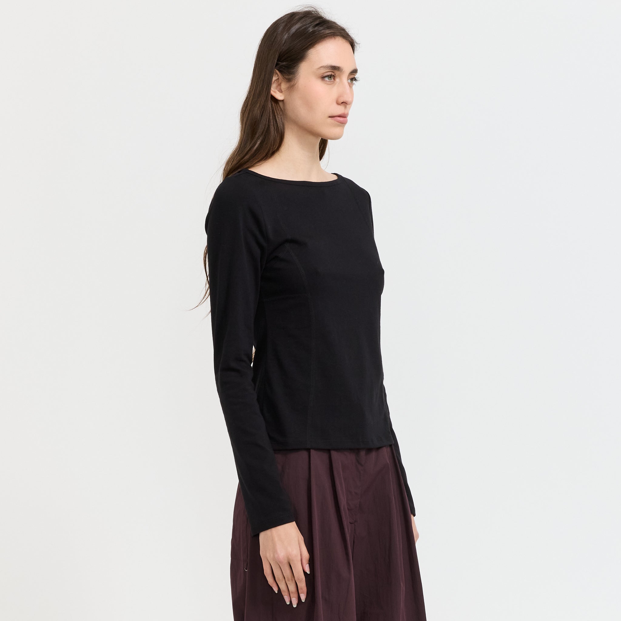 Parallel L/S T-Shirt Black