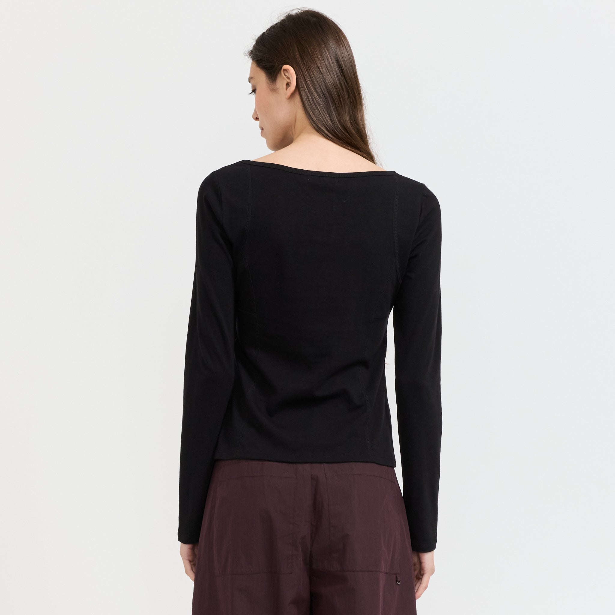 Parallel L/S T-Shirt Black