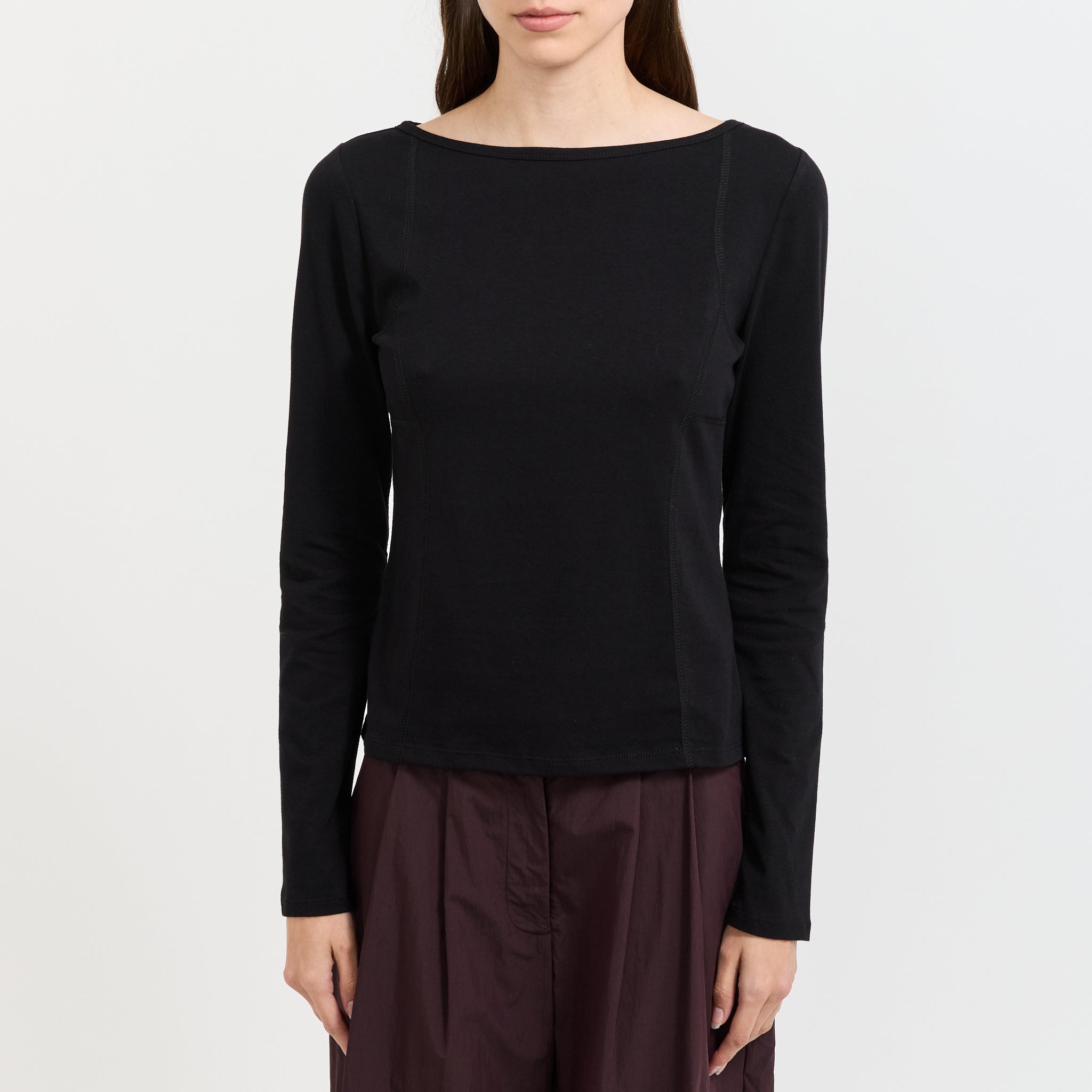 Parallel L/S T-Shirt Black