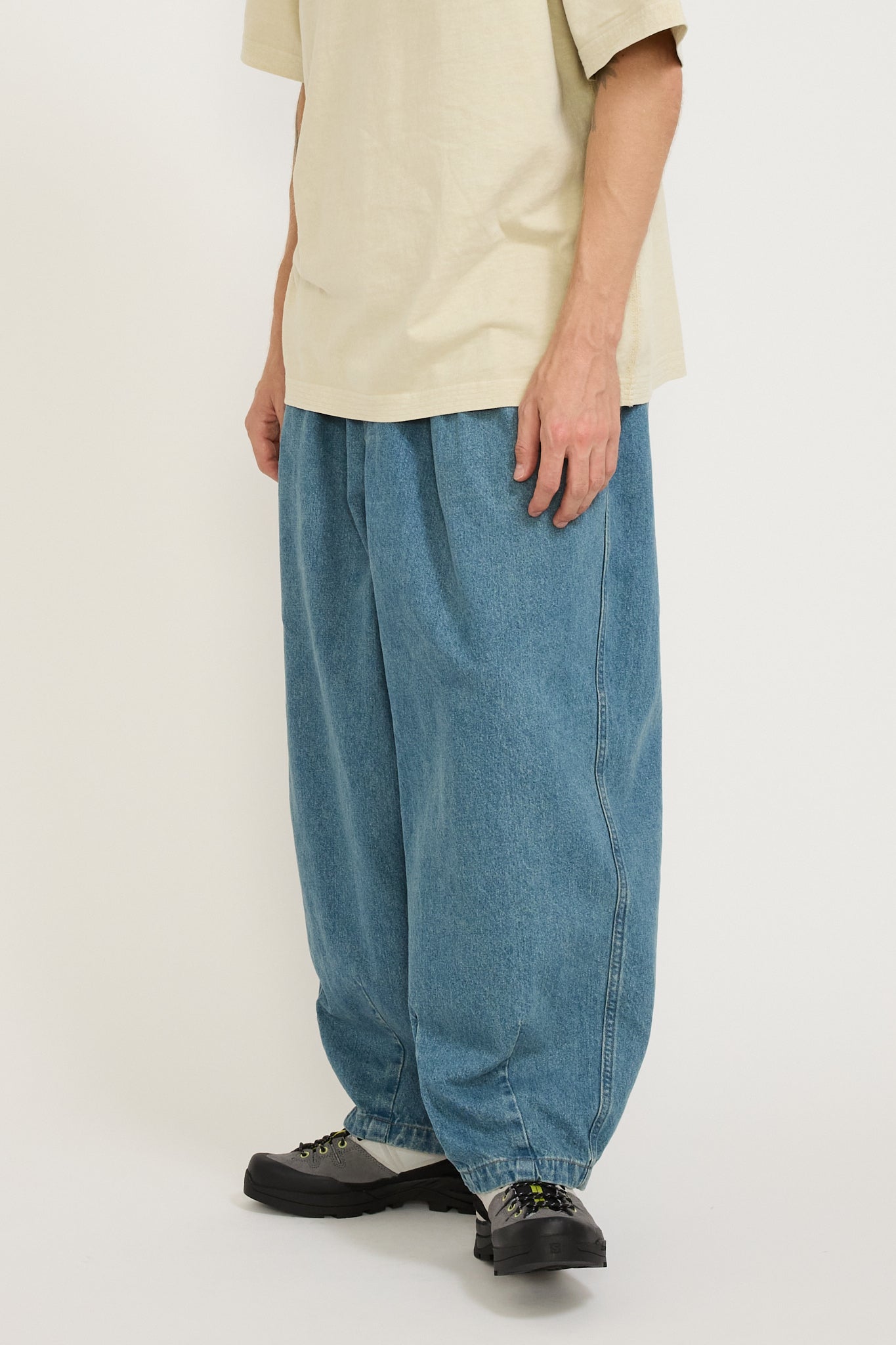 Anglan | Stone Vintage Denim Balloon Pants | Maplestore
