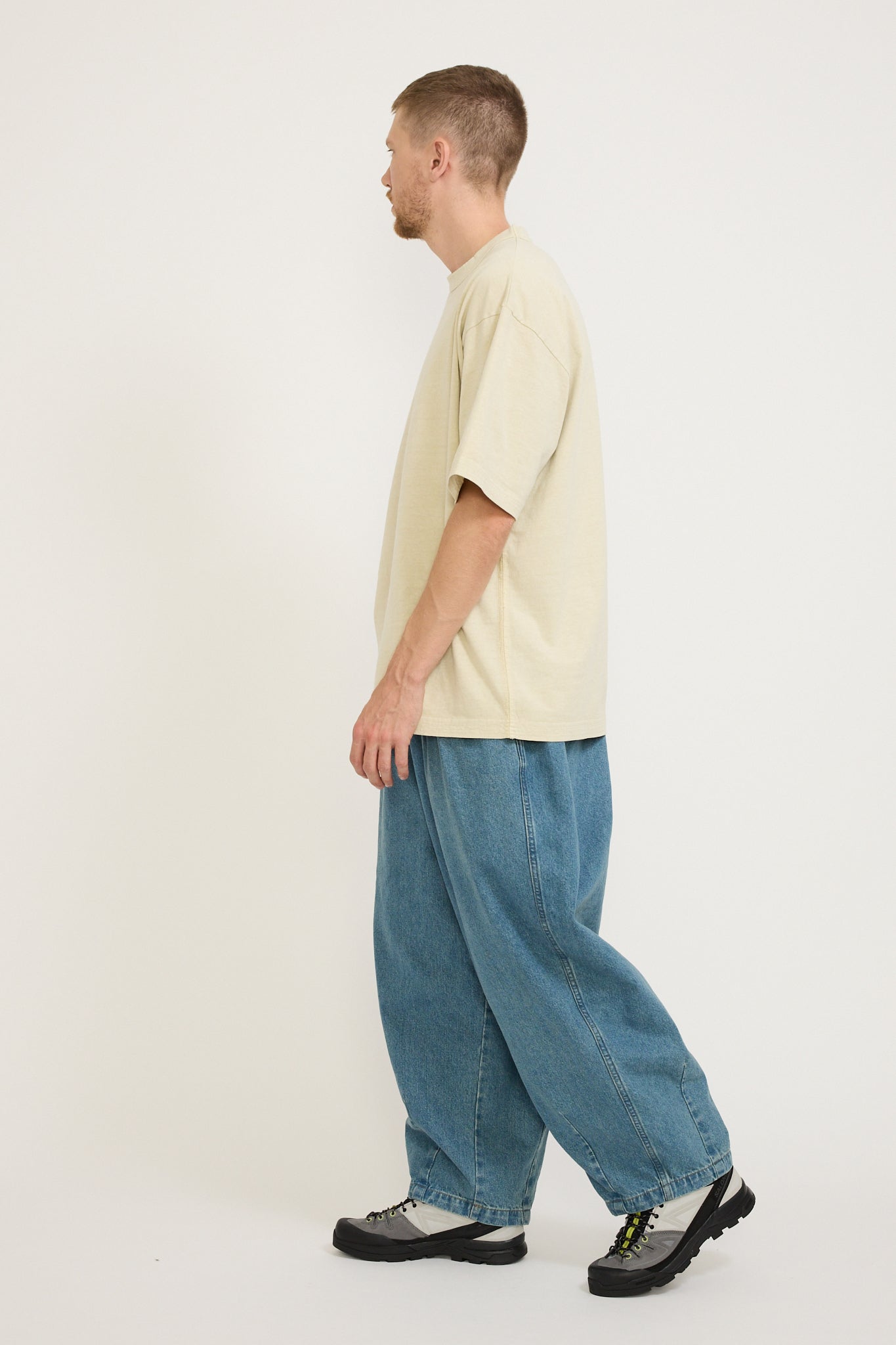 Anglan | Stone Vintage Denim Balloon Pants | Maplestore