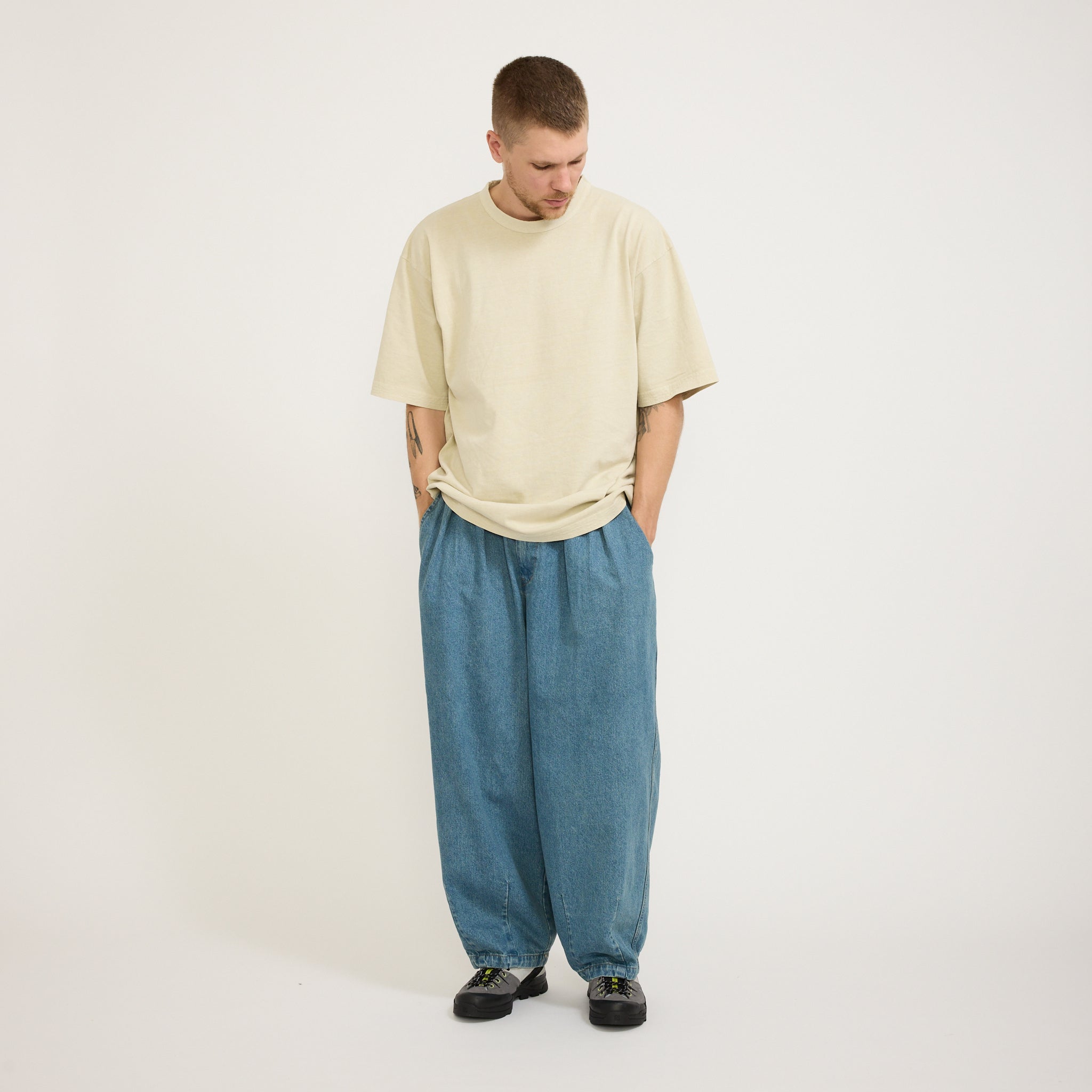 Stone Vintage Denim Balloon Pants