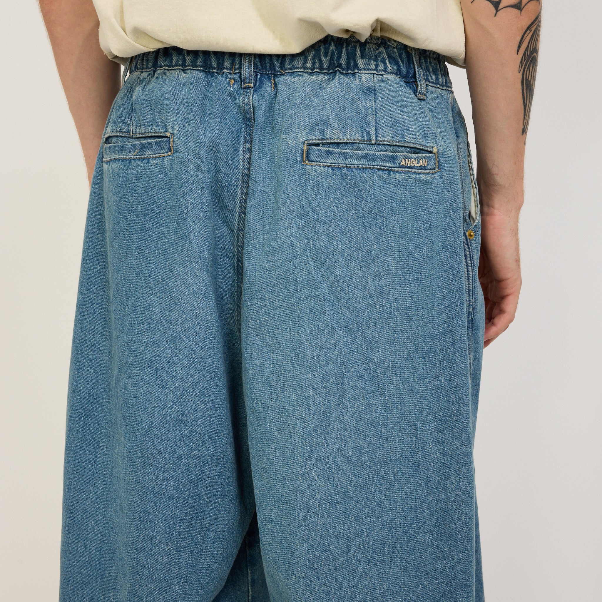 Stone Vintage Denim Balloon Pants