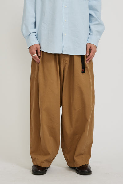Contrast Stitch Cotton Twill Pants