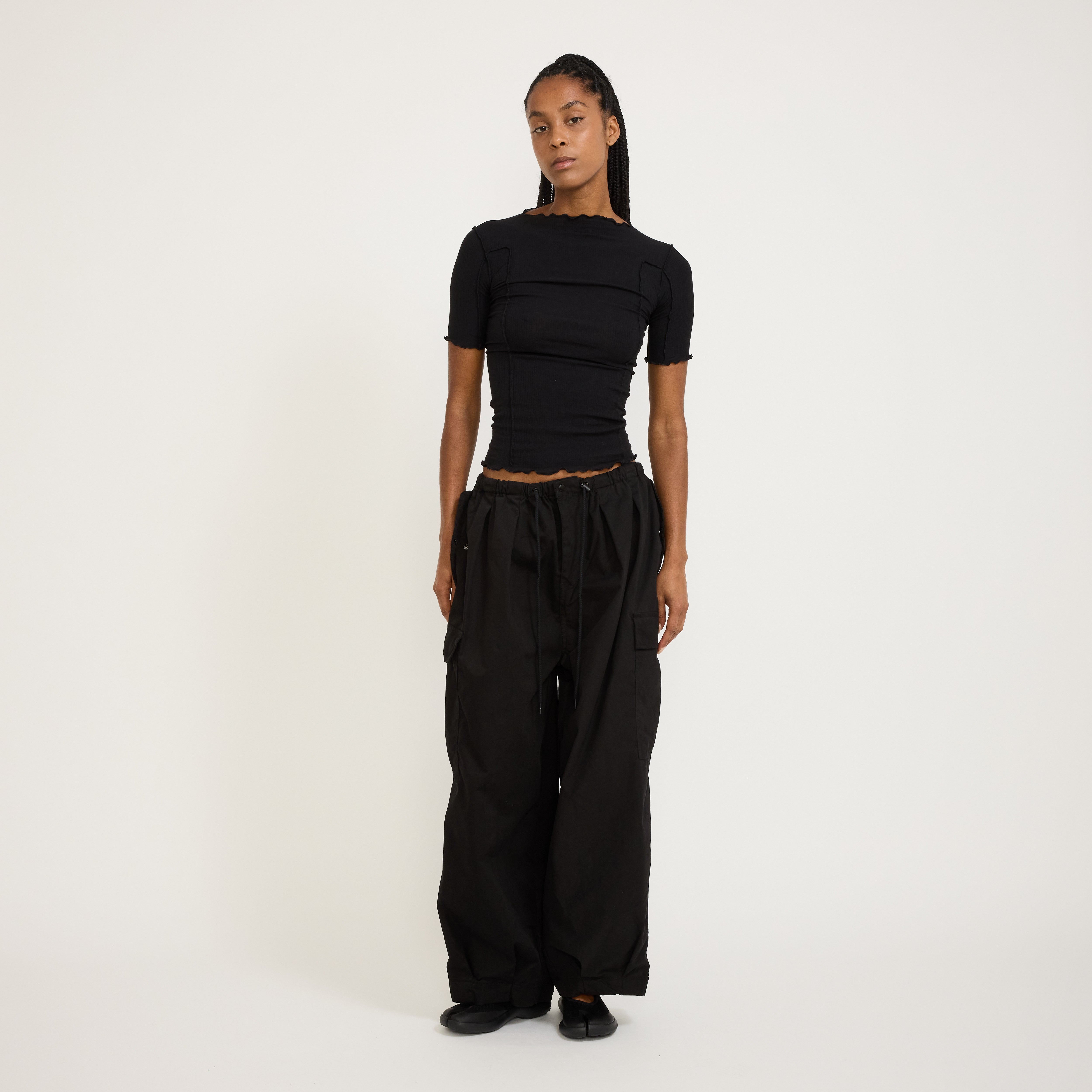 Anglan | Womens Field Vijo Balloon Pants Black | Maplestore