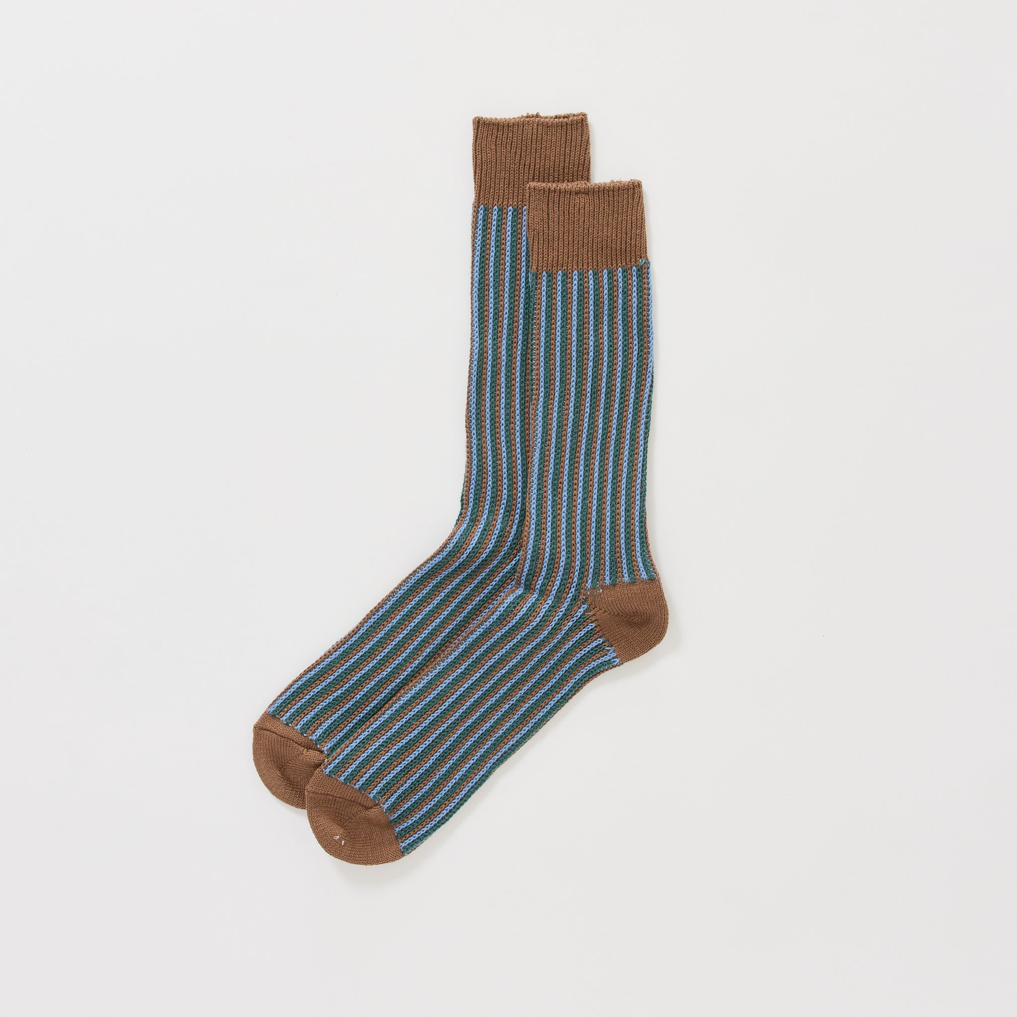 JQ Stripe Crew Brown