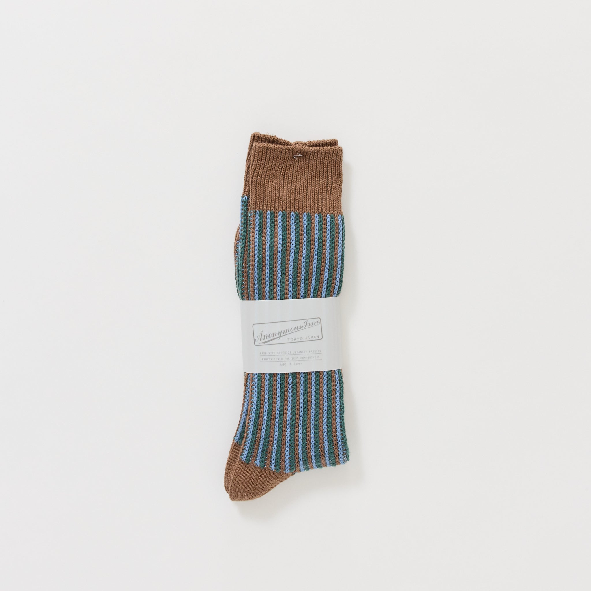 JQ Stripe Crew Brown