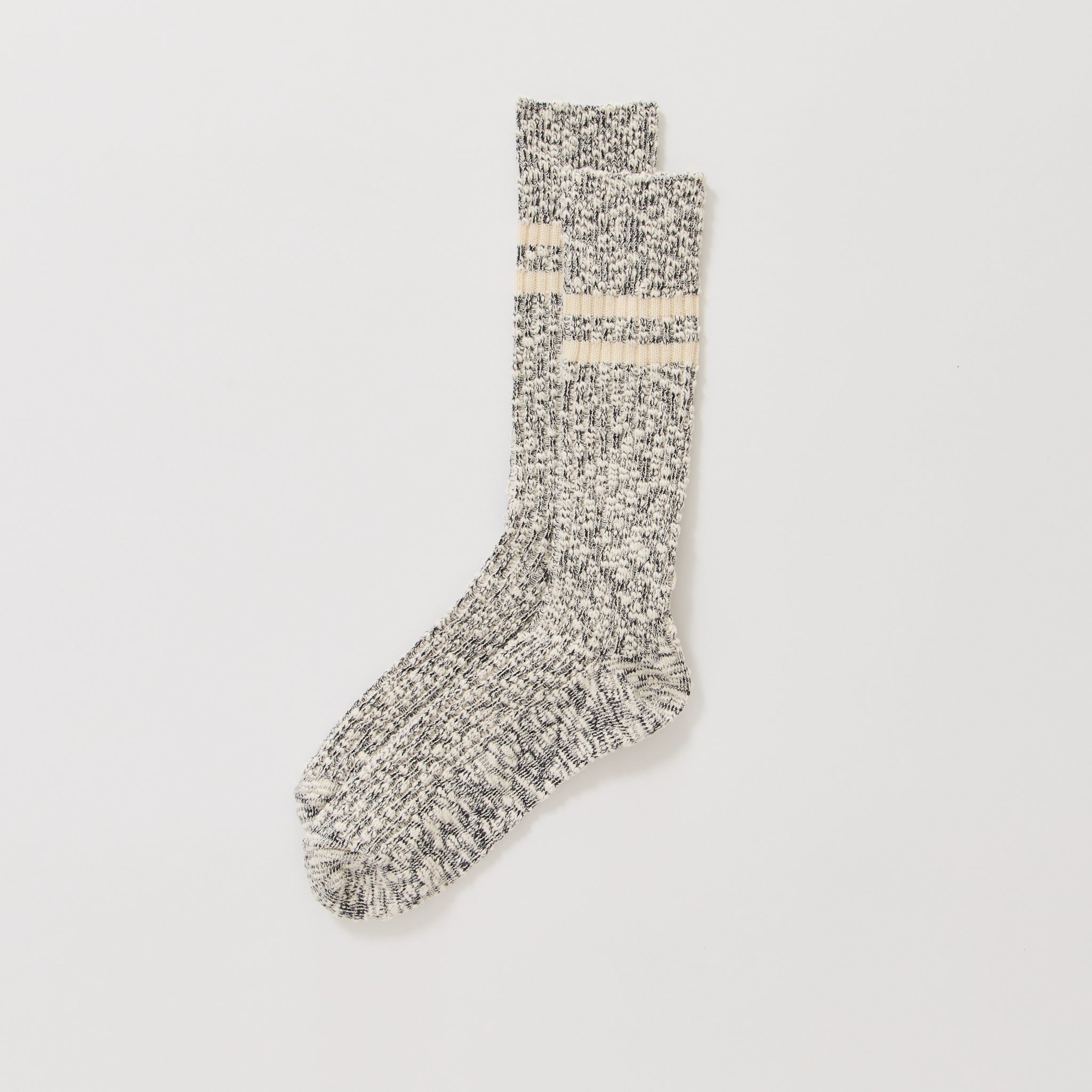 Anonymous Ism | Light Slub Stripe Crew Black | Maplestore