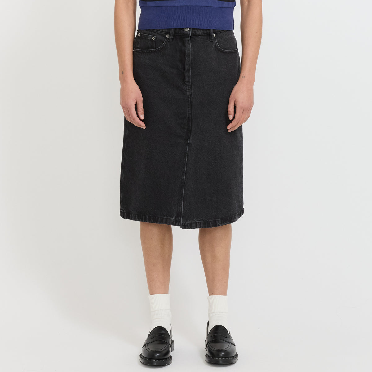 A.P.C. | Lizzie Skirt Washed Black | Maplestore