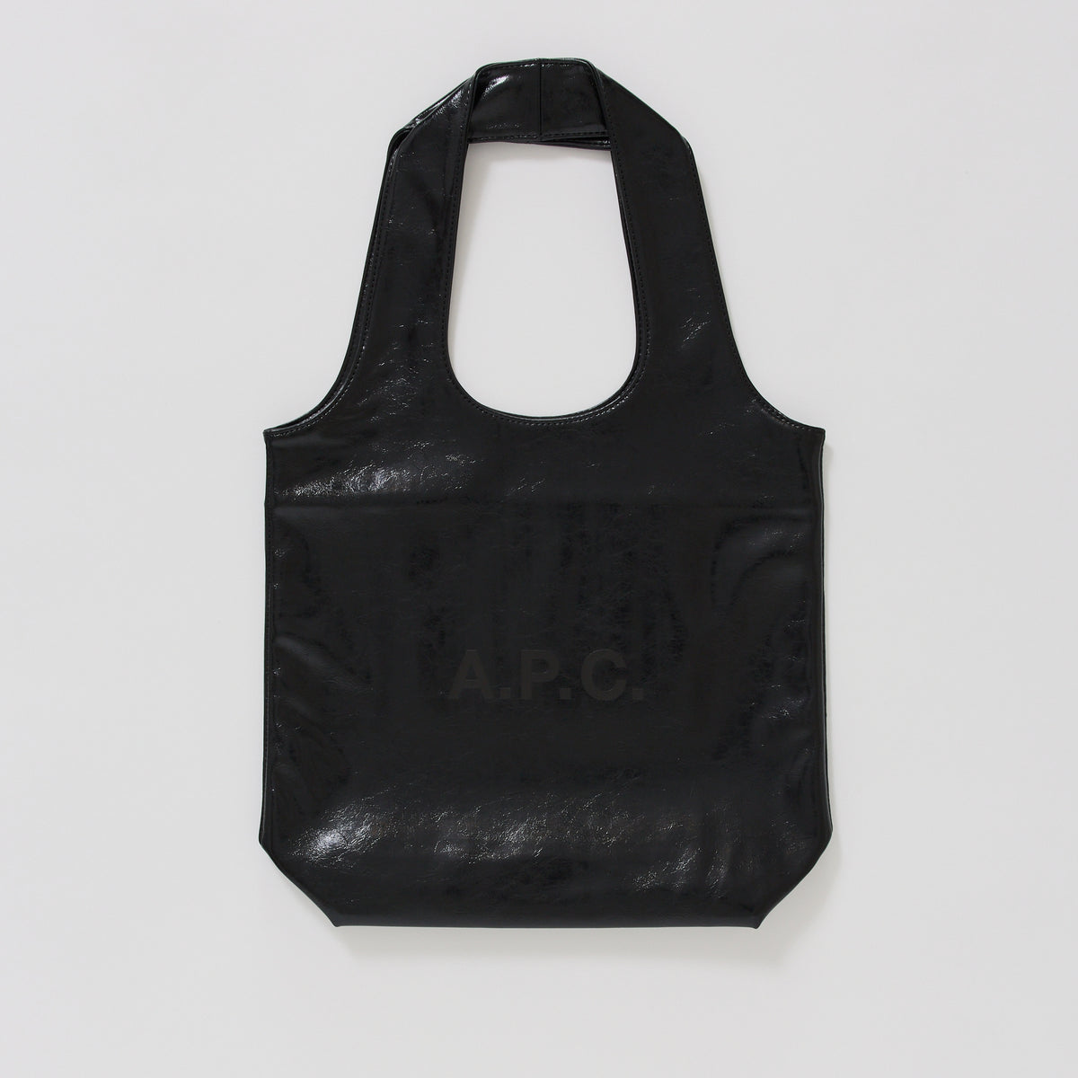 Ninon Tote Small Black Crackled