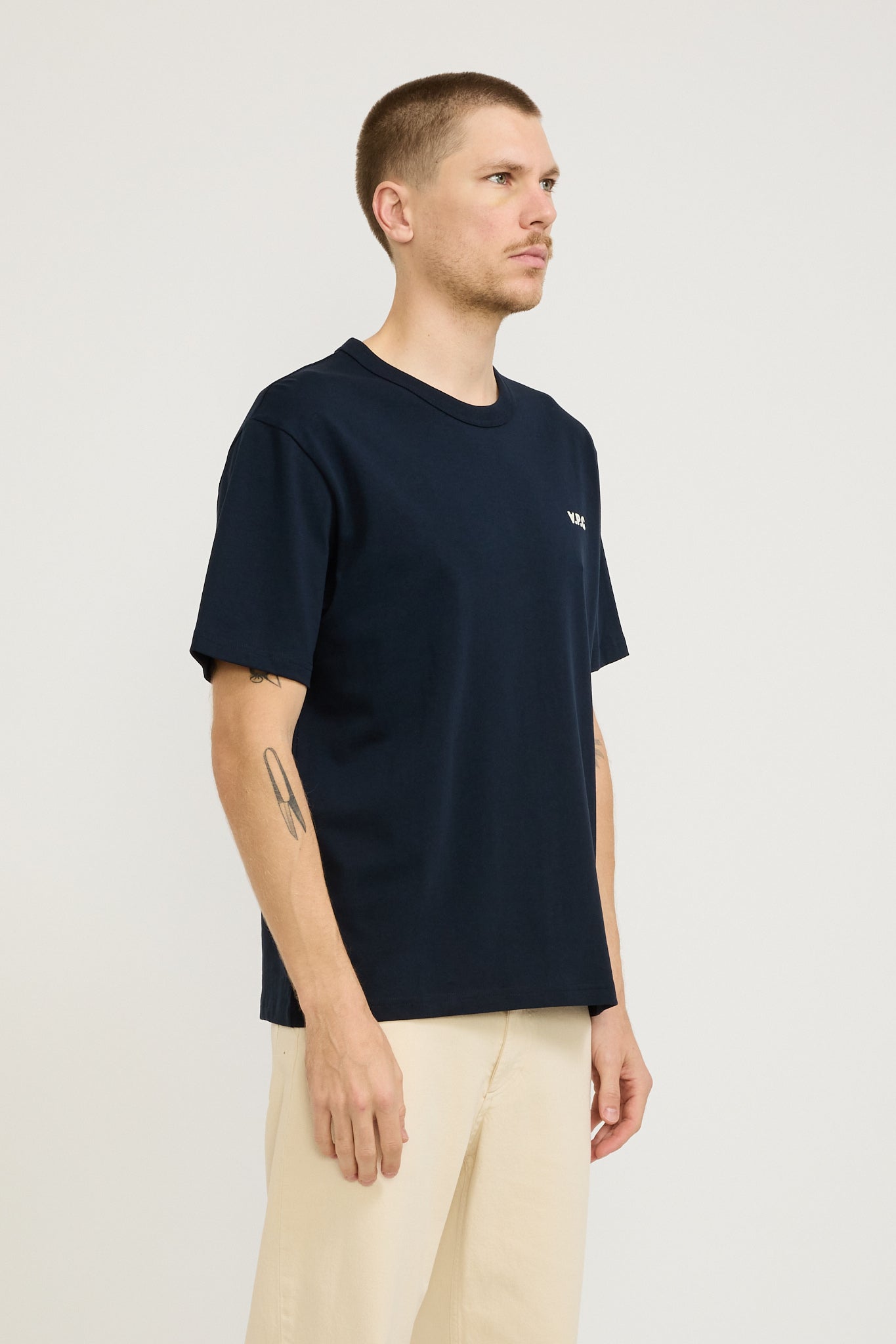 A.P.C. | Boxy Petit VPC T-Shirt Dark Navy/Ecru | Maplestore